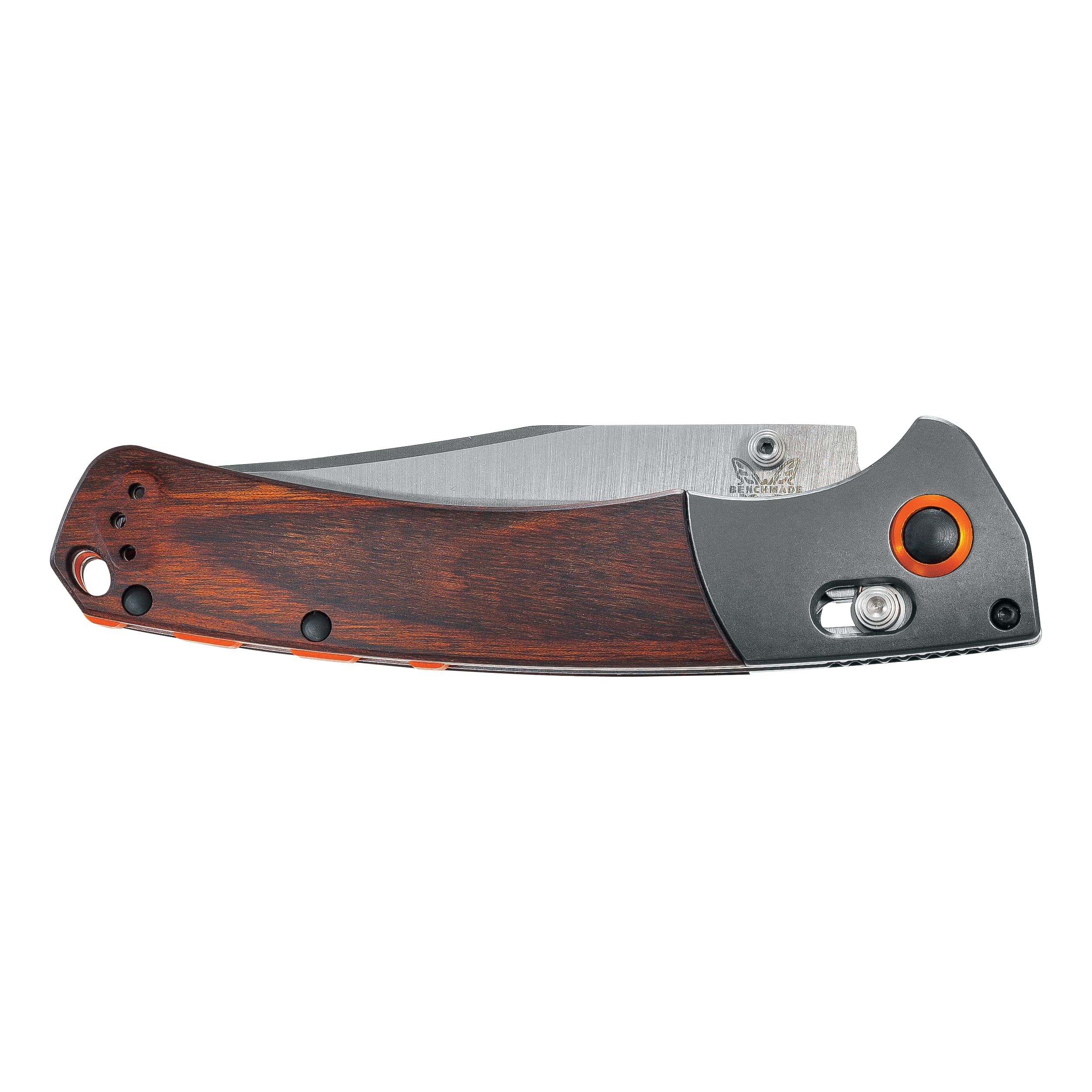 Benchmade® 15080-2 Crooked River Wood Folding Knife - Folded View