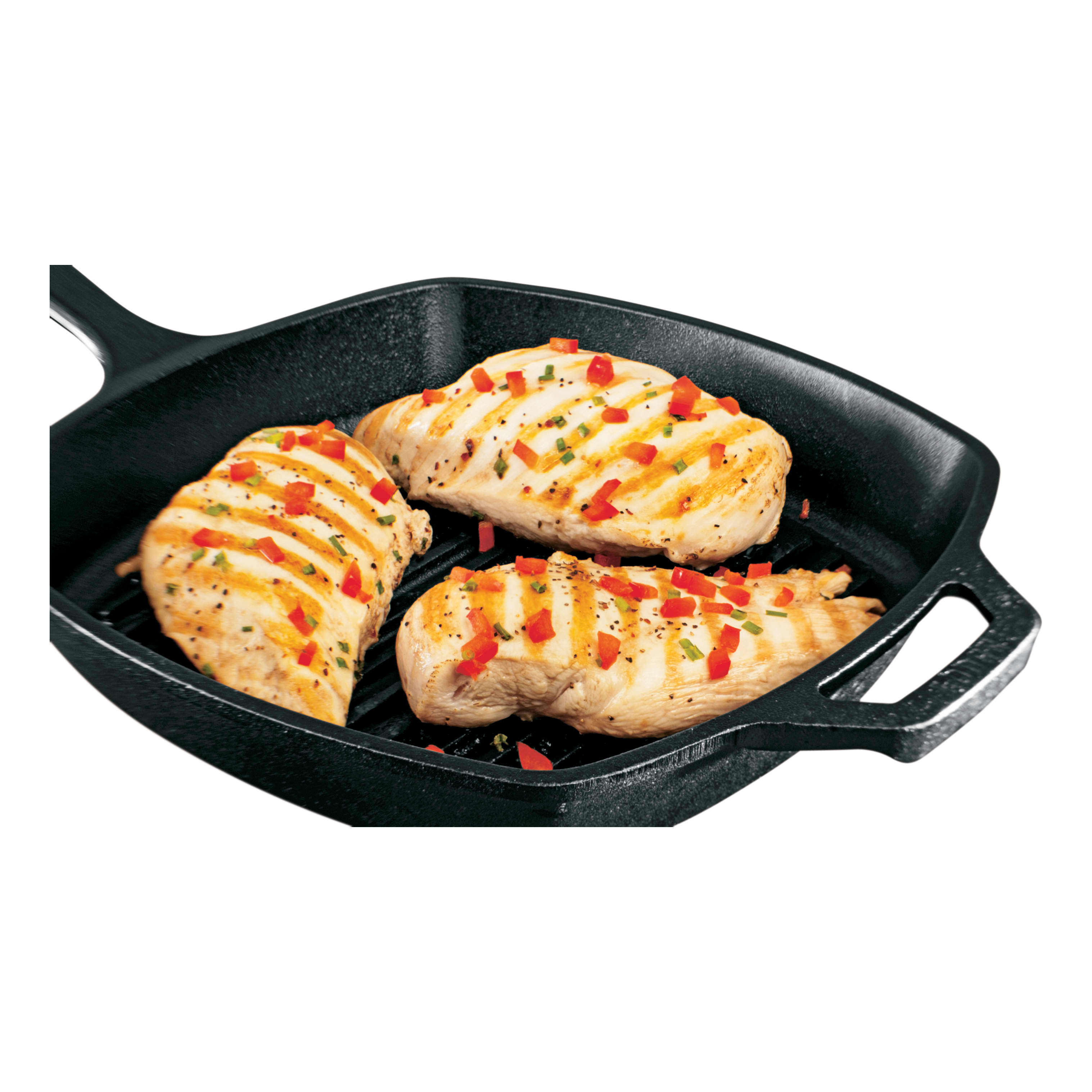 Lodge's Wildlife Series 10.5" Cast Iron Square Grill Pan – Trout - In the Field