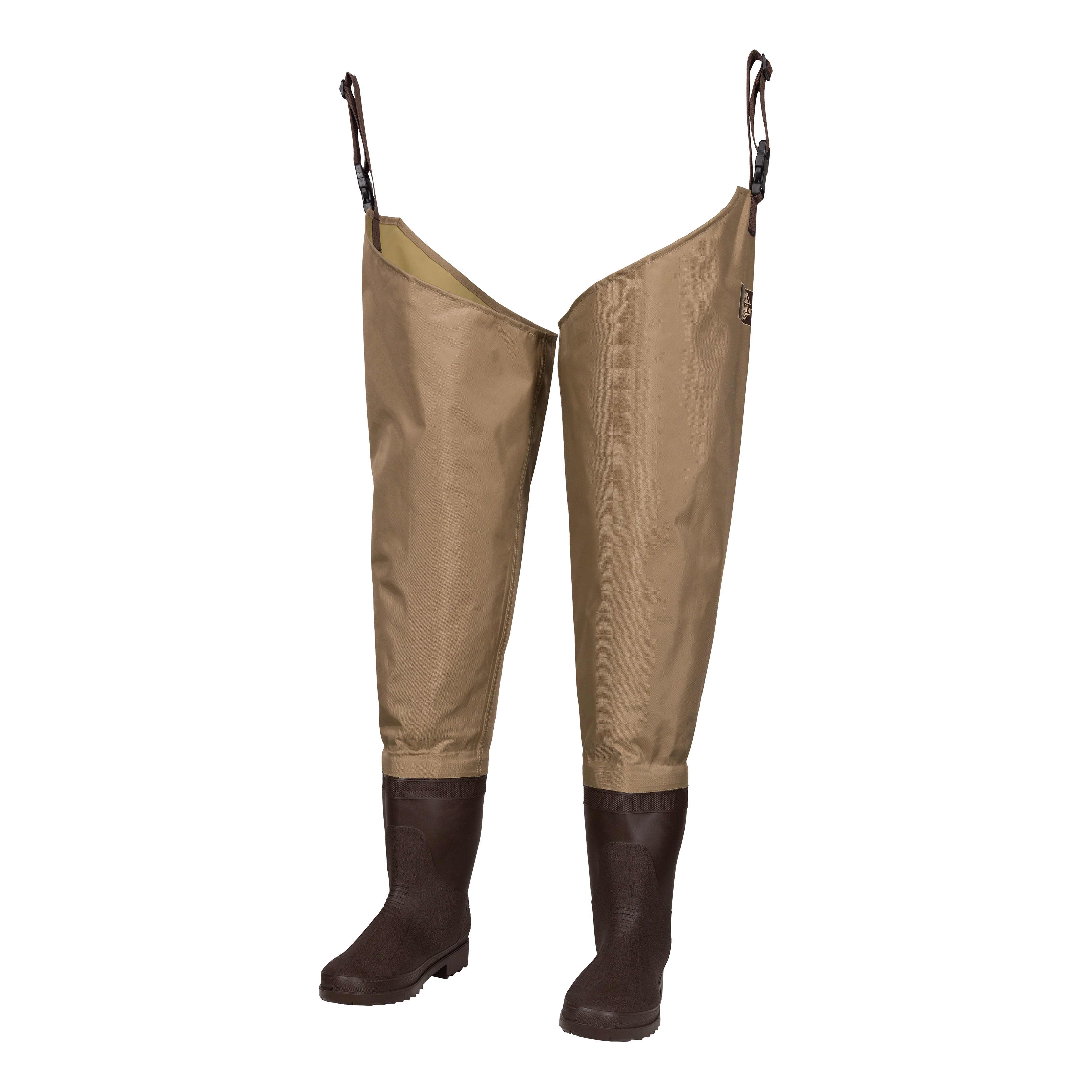 White River Fly Shop Rubber Boot-Foot Waders for Men - 13 Regular