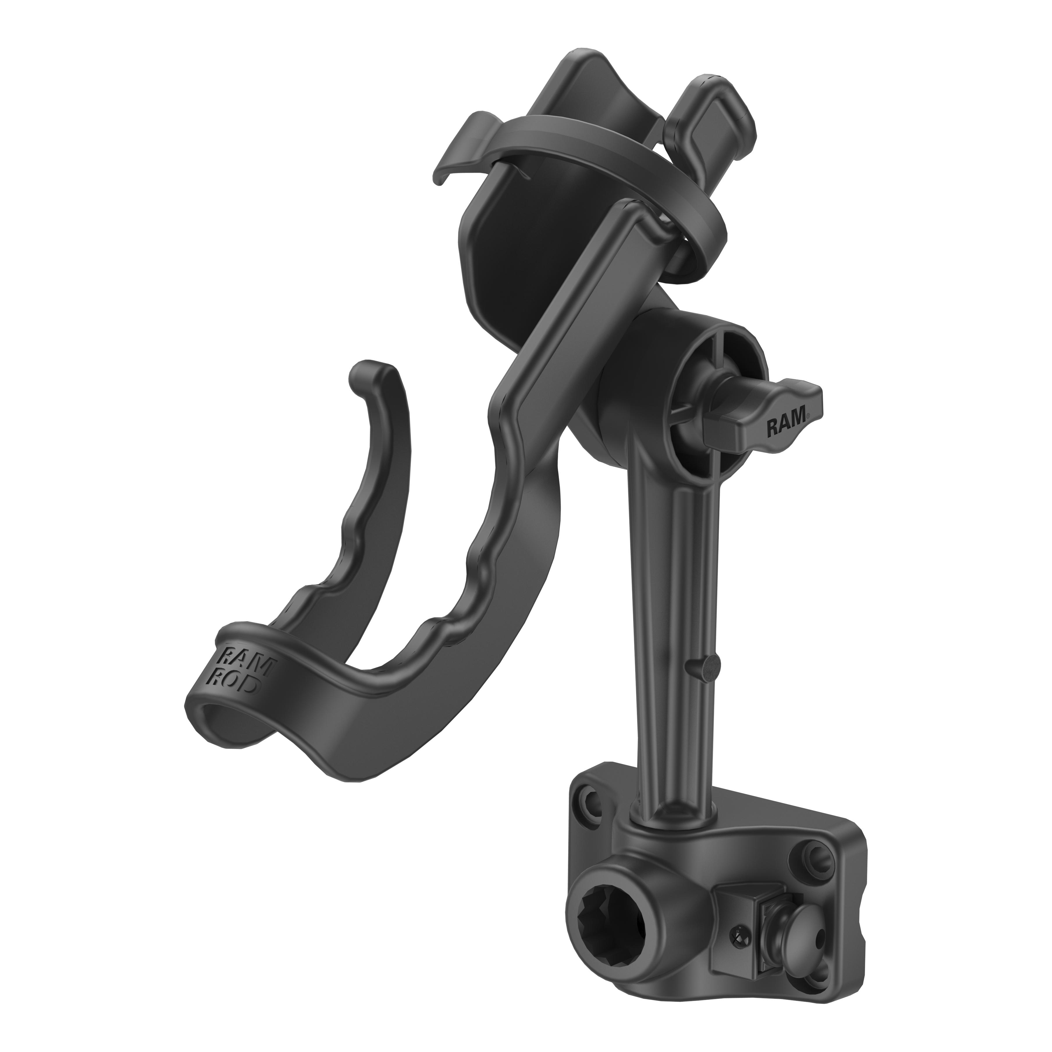 RAM® Mounts RAM ROD® Fishing Rod Holder with Plunger Bulkhead Base
