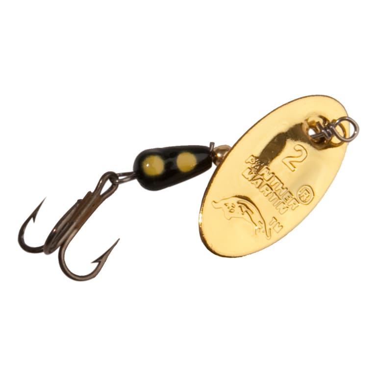 Panther Martin Spinner in Gold/Black/Yellow, Size 3/8 Oz from The Fishin' Hole