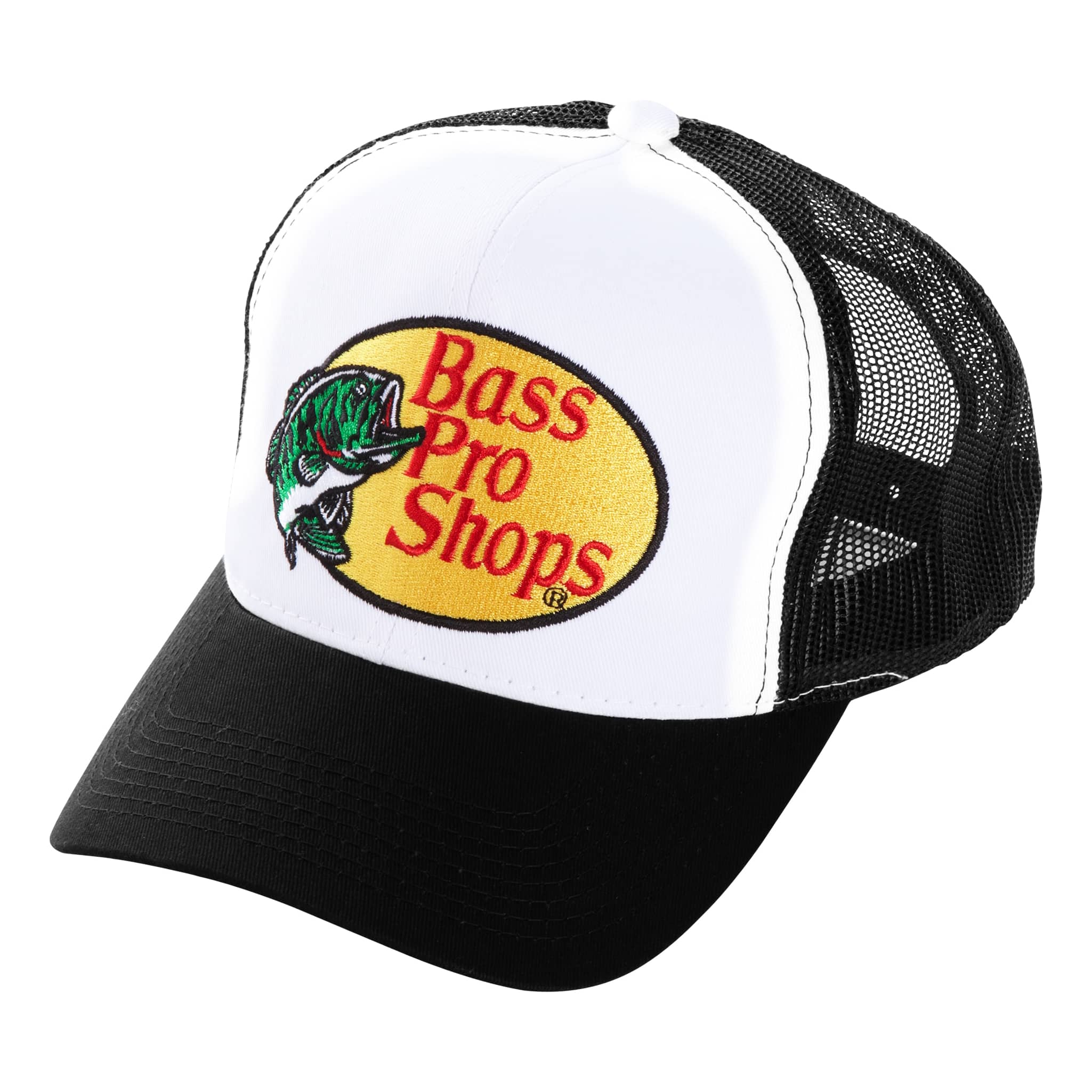 Bass Pro Shops Leather Patch Hat, Trucker Hat, Snapback Hat, Fishing Hat,  Gift for Dad, Richardson 112 