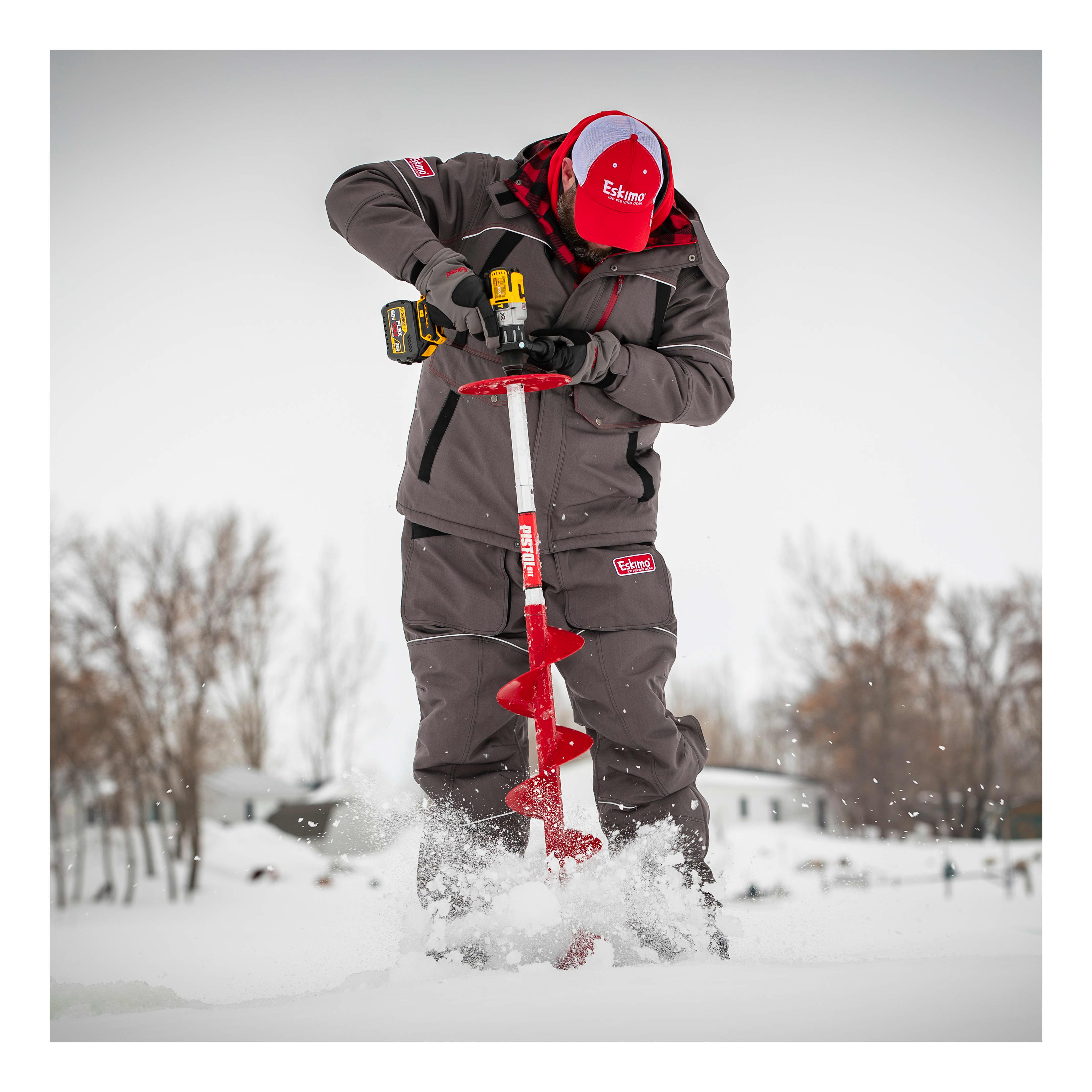 Eskimo Pistol Bit Drill Adaptor Ice Auger - In the Field