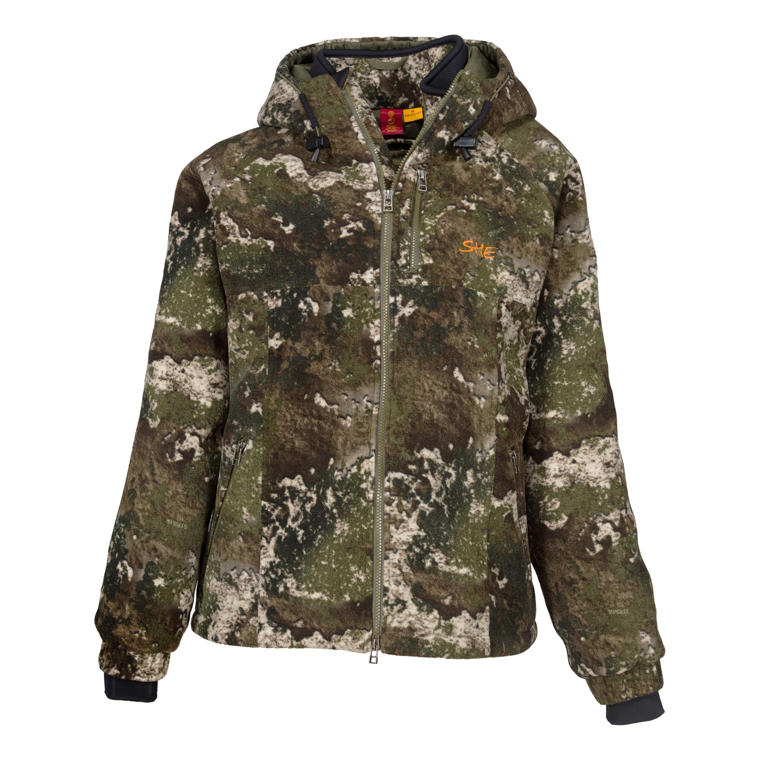 Ellos Women's Camo Utility Jacket Lightweight With 4 Pockets