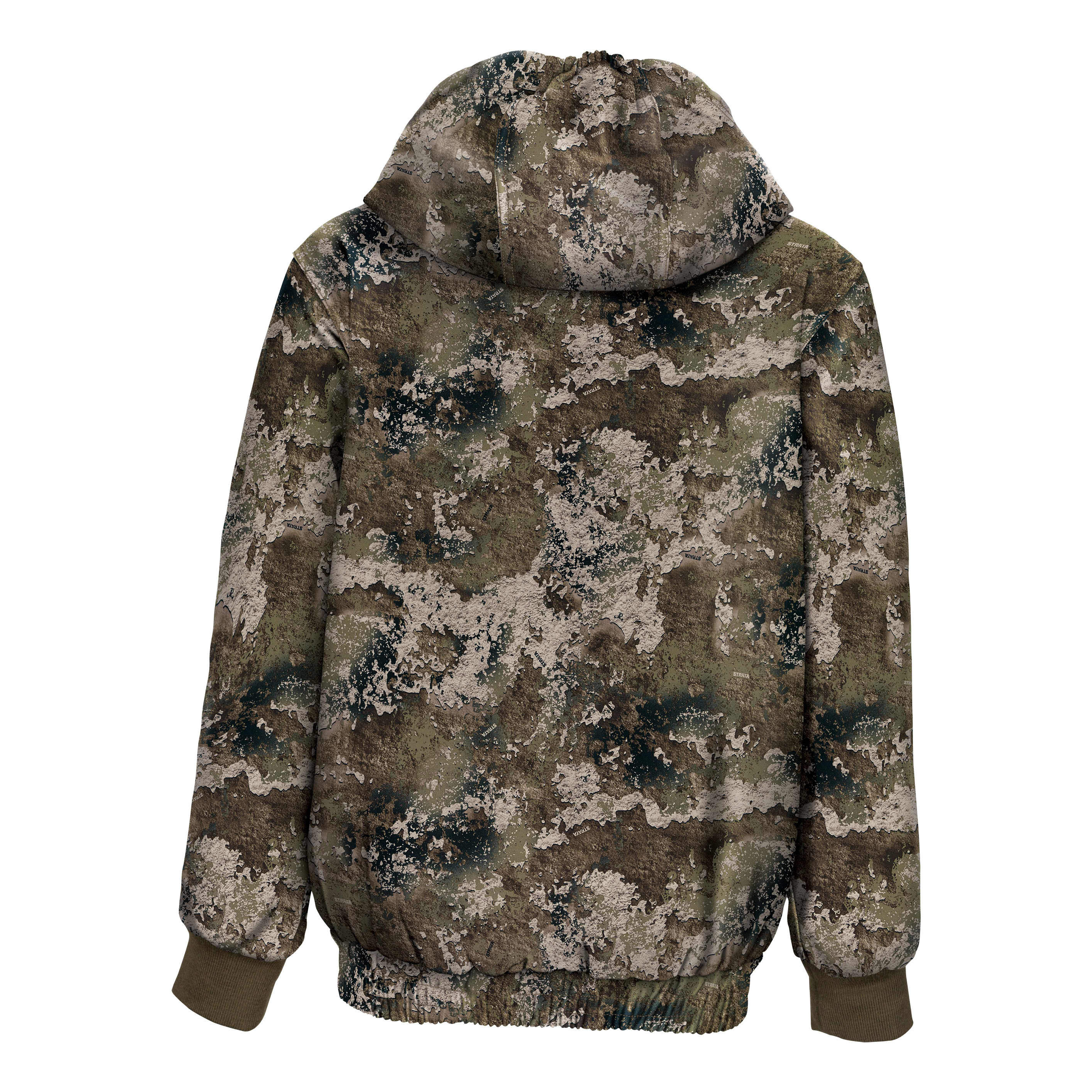 Cabela's For Kids Full Hooded Mossy Oak Camo Hunting Jacket Coat Size L Reg.