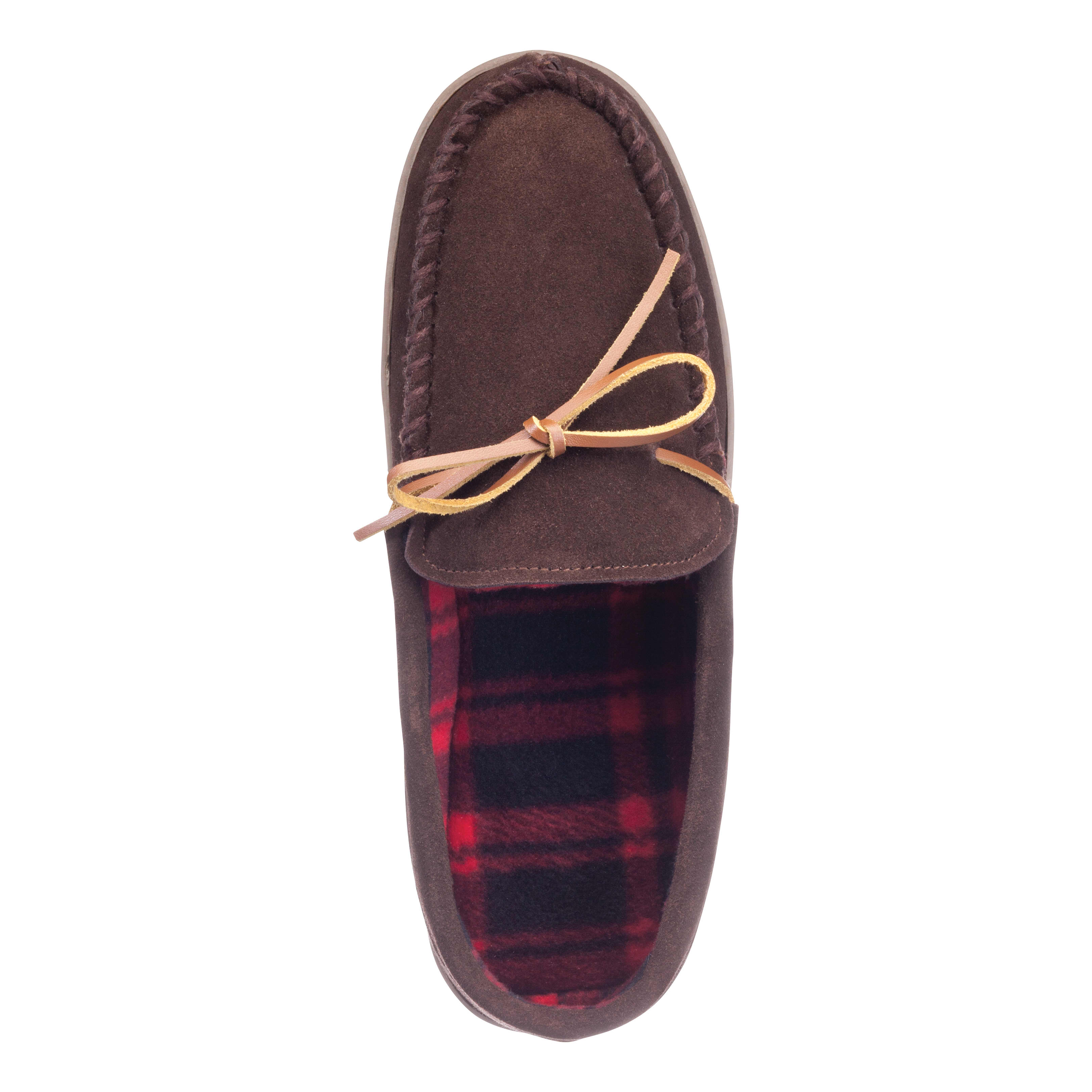 RedHead® Men’s Cabin Moc II Slippers - Dark Brown - top