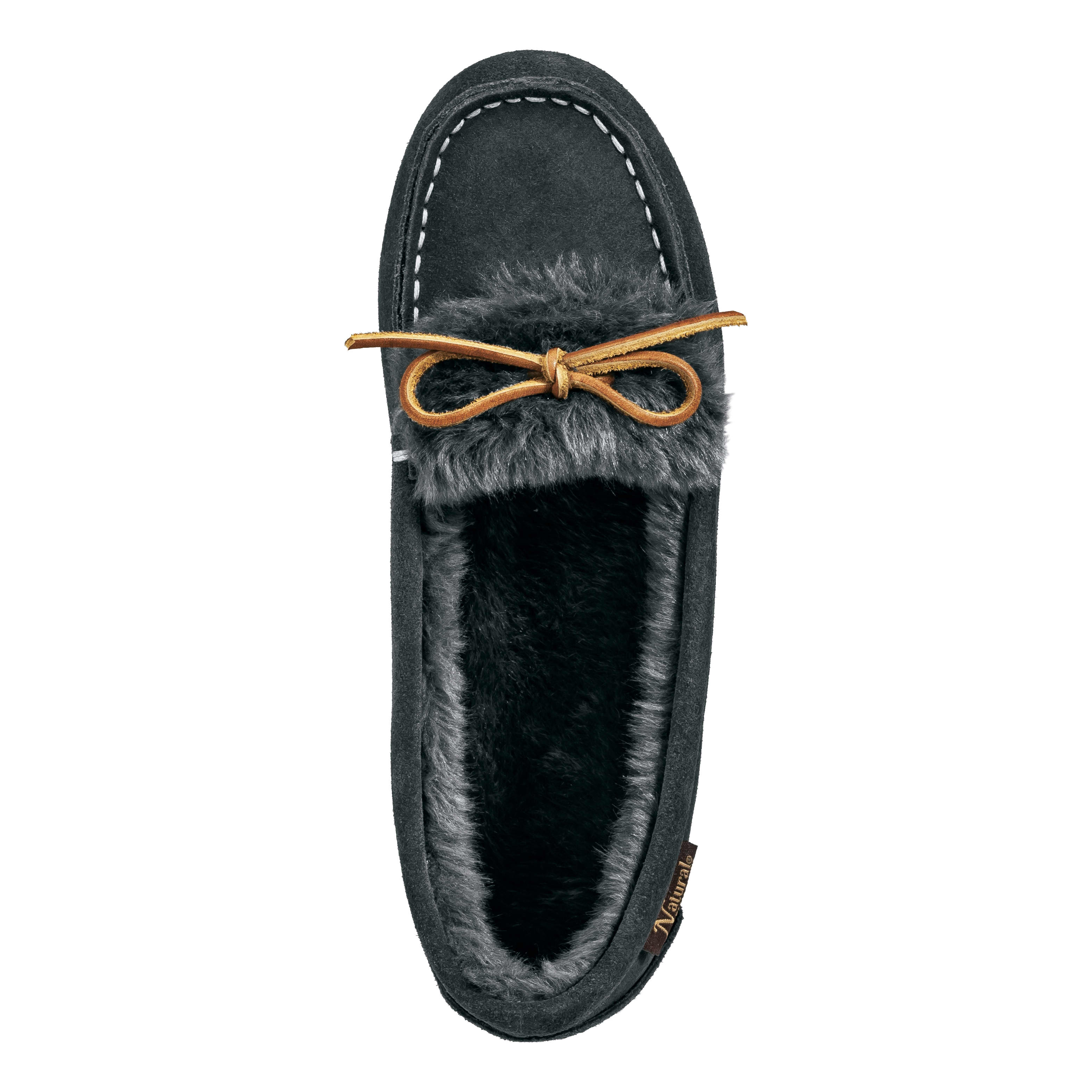 Natural Reflections® Women's Fur-Lined Suede Moccasins - top