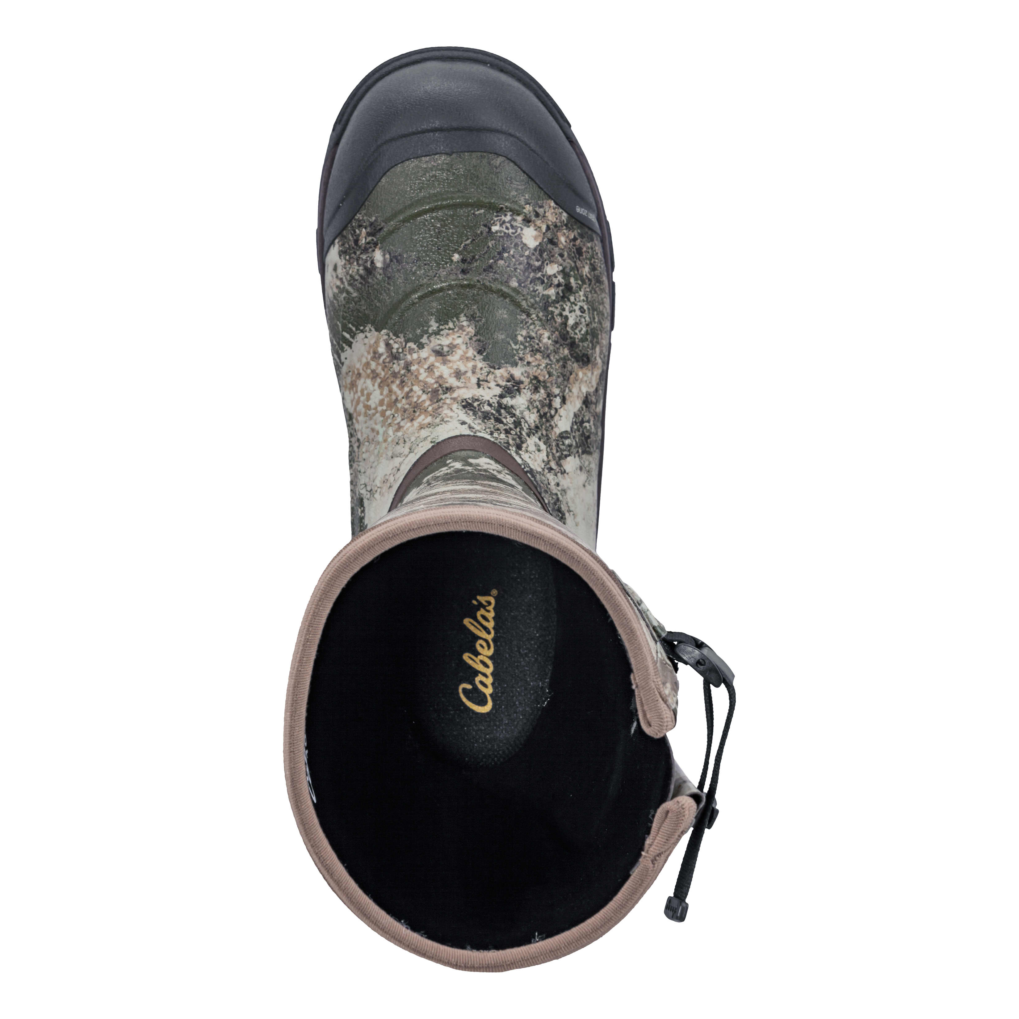 Cabela’s Men’s Zoned Comfort Trac™ 800-Gram Rubber Boots - top