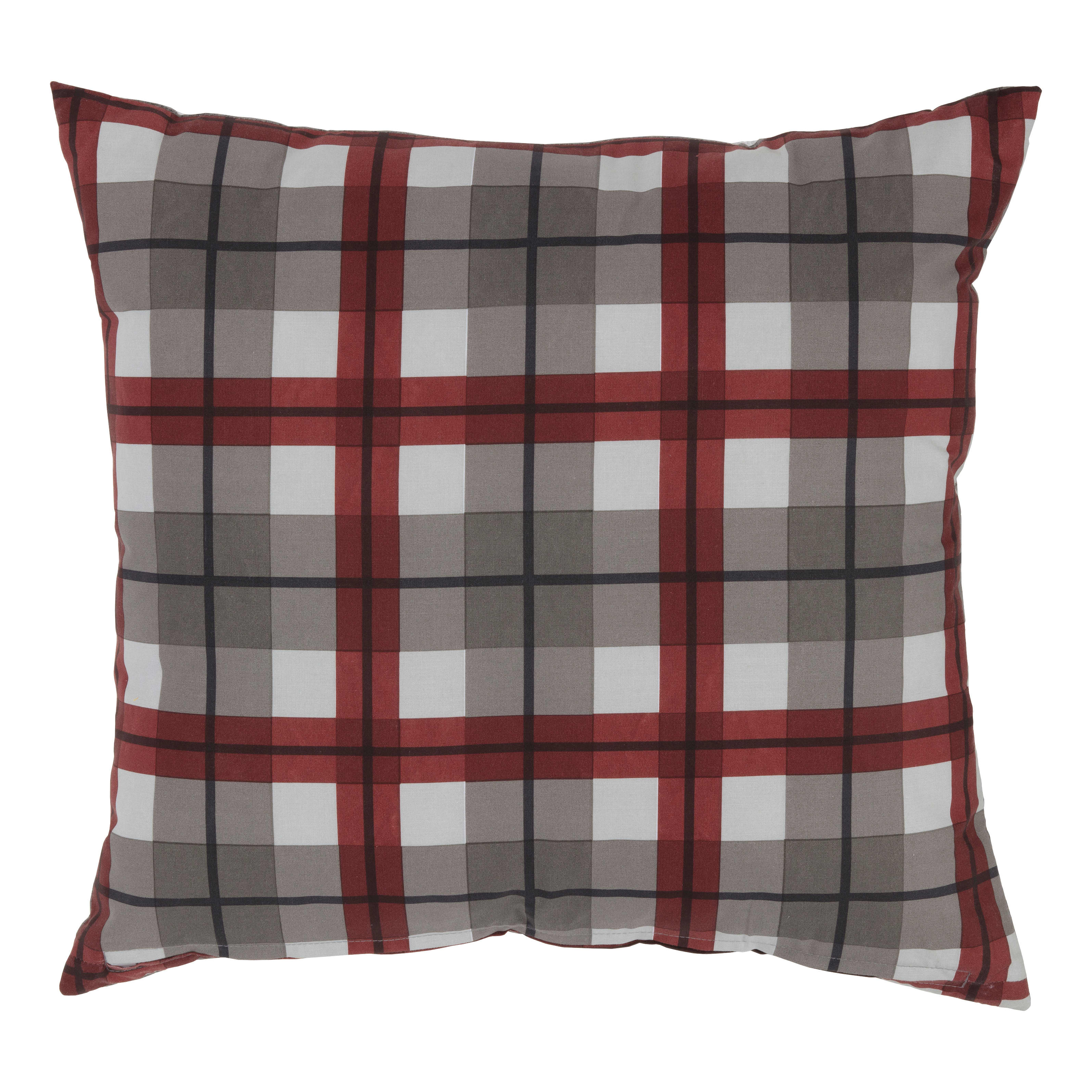 White River Alaskan Wildlife Collection Bear Plaid Decorative Pillow - Opposite Side View