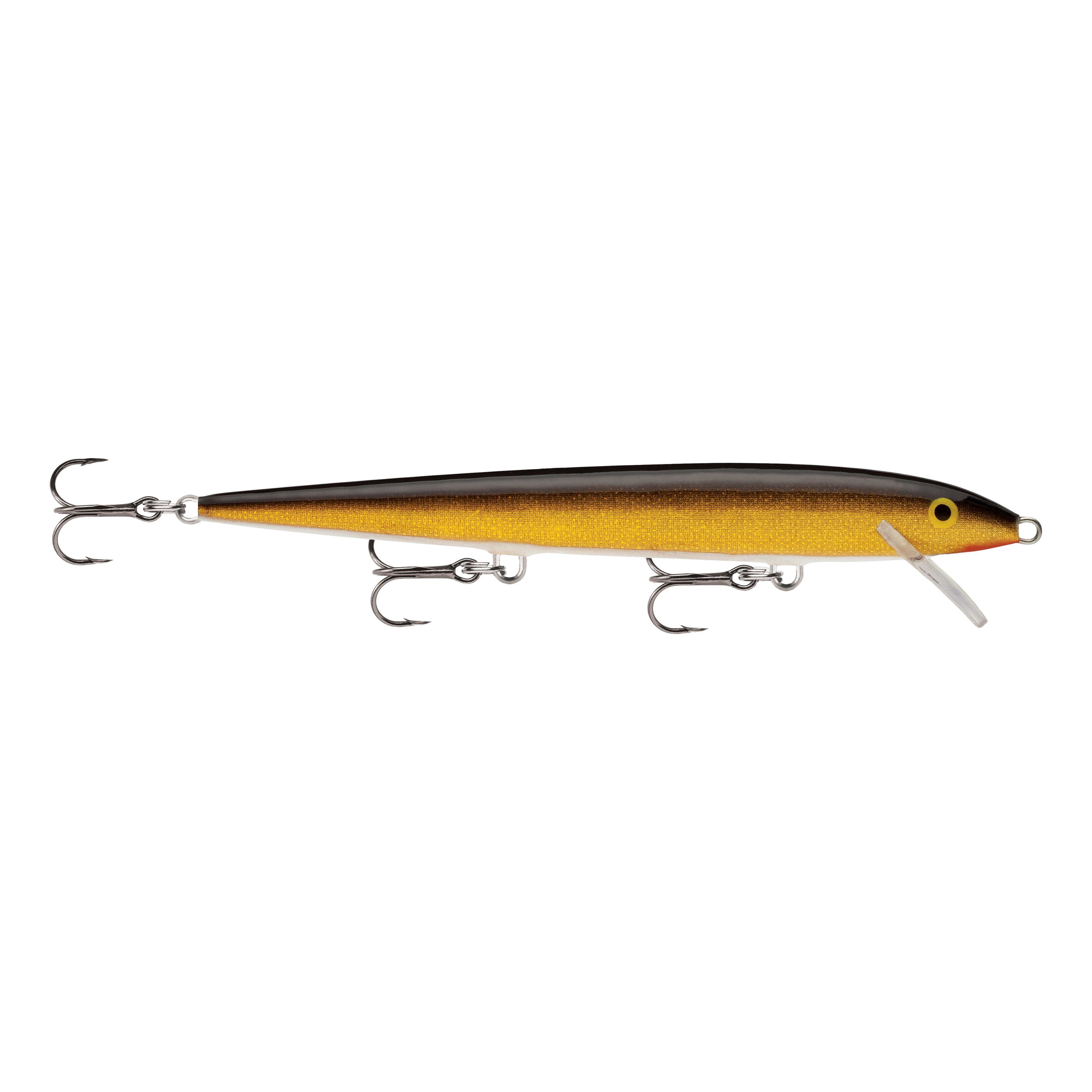 Rapala Original Floating Lure In Gold Fluorescent Red Pattern - Fishing