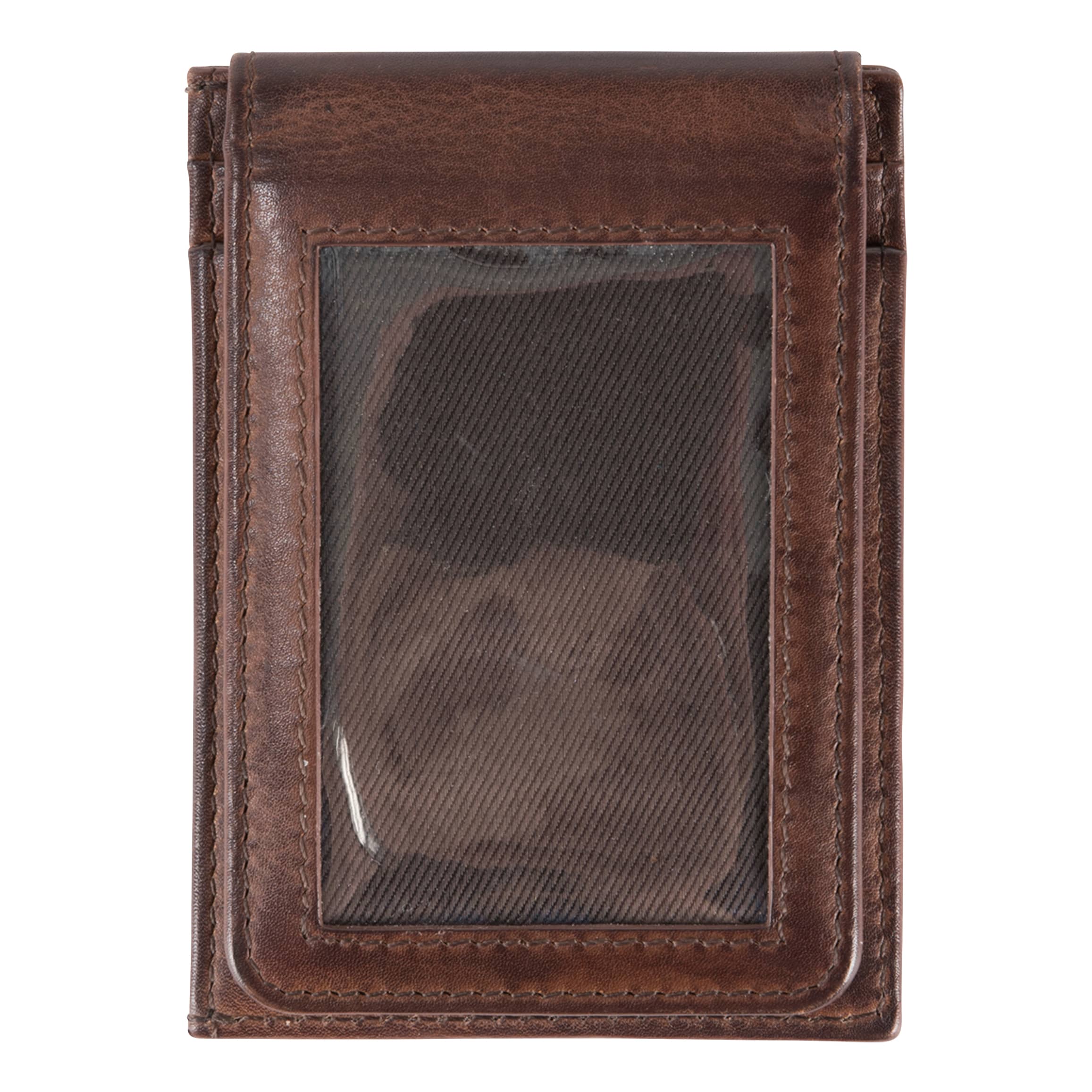 Browning® Brass Buck Leather Card Master Wallet - Back View