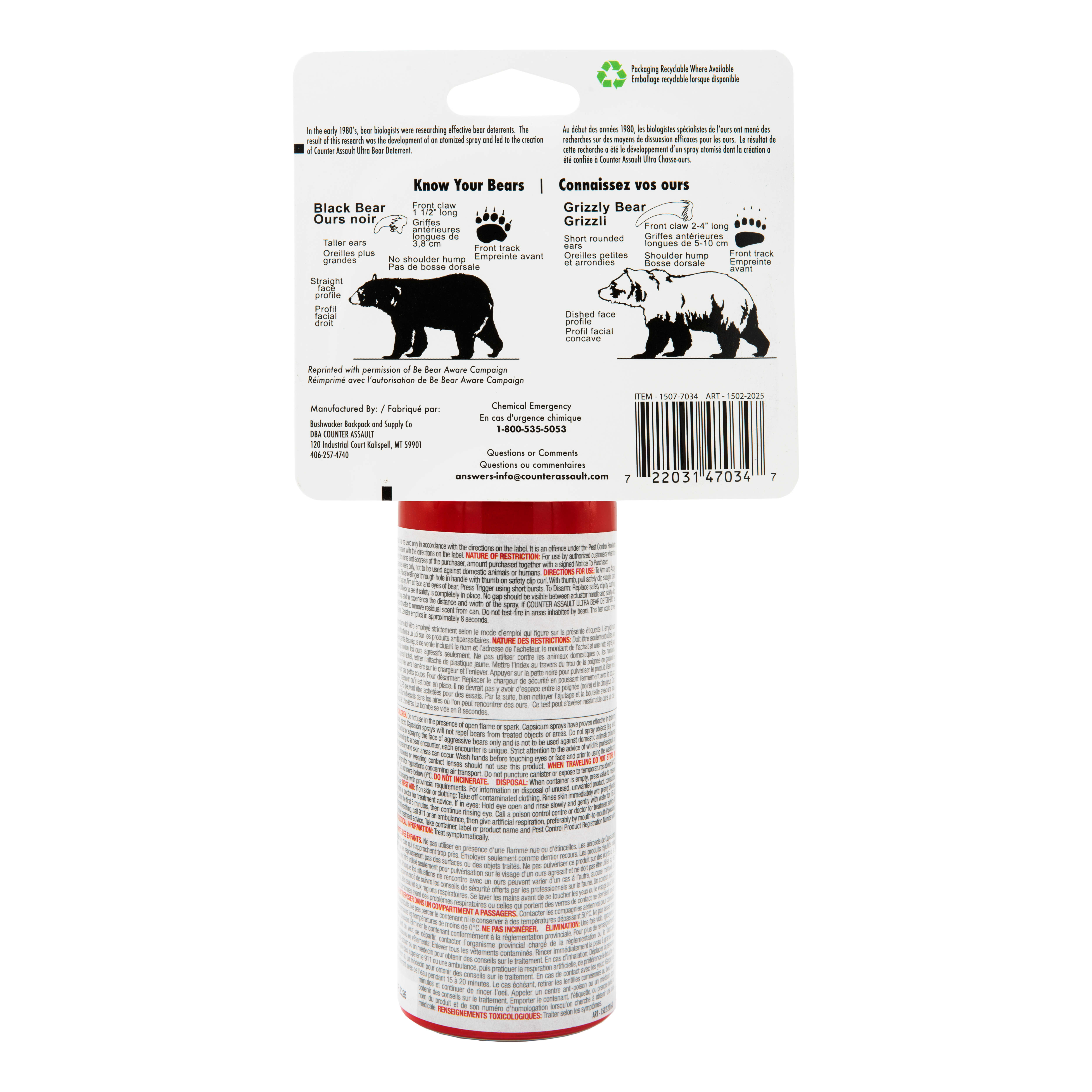 Counter Assault Bear Deterrent Cabela's Canada