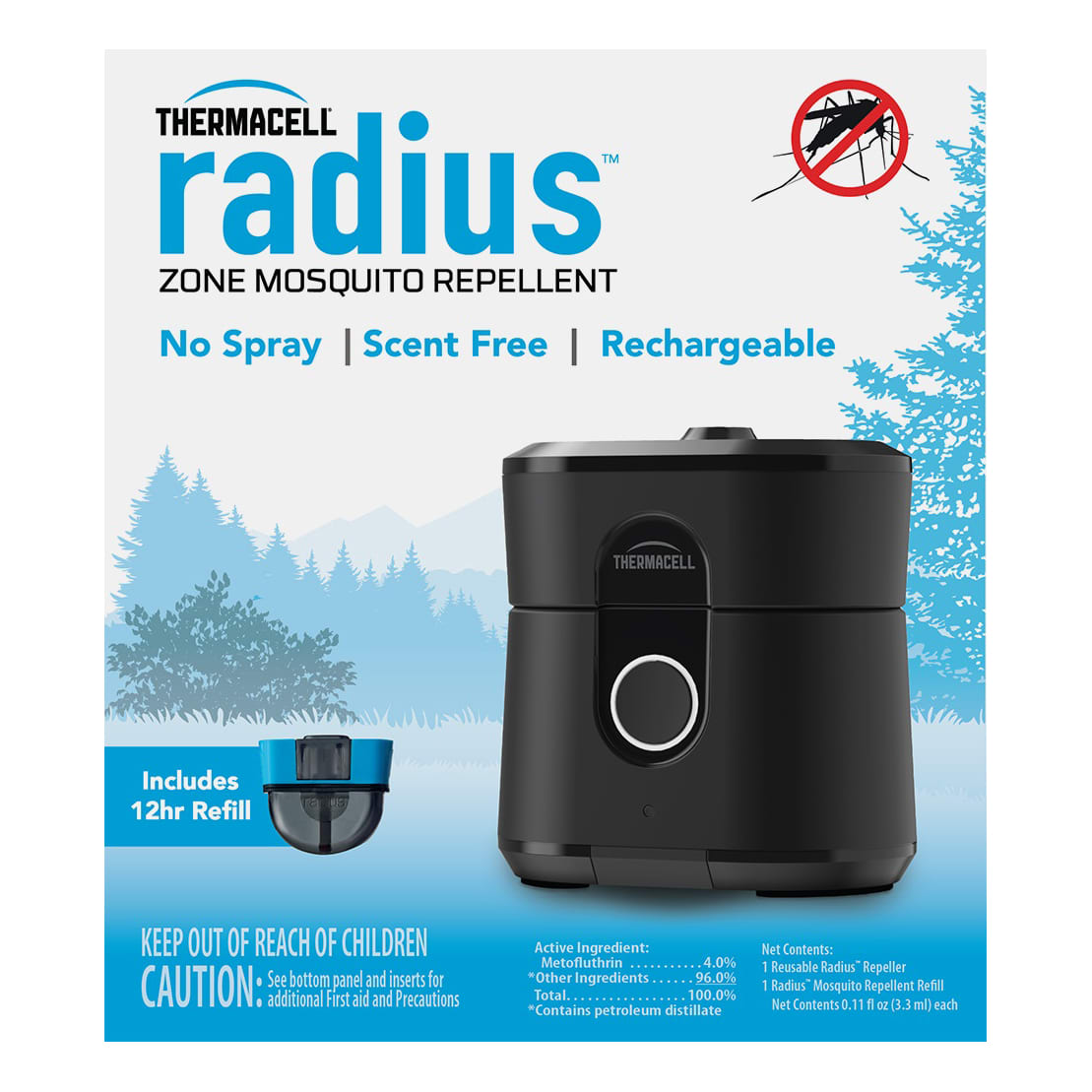 ThermaCELL® Radius Zone Mosquito Repellent - Packaging View