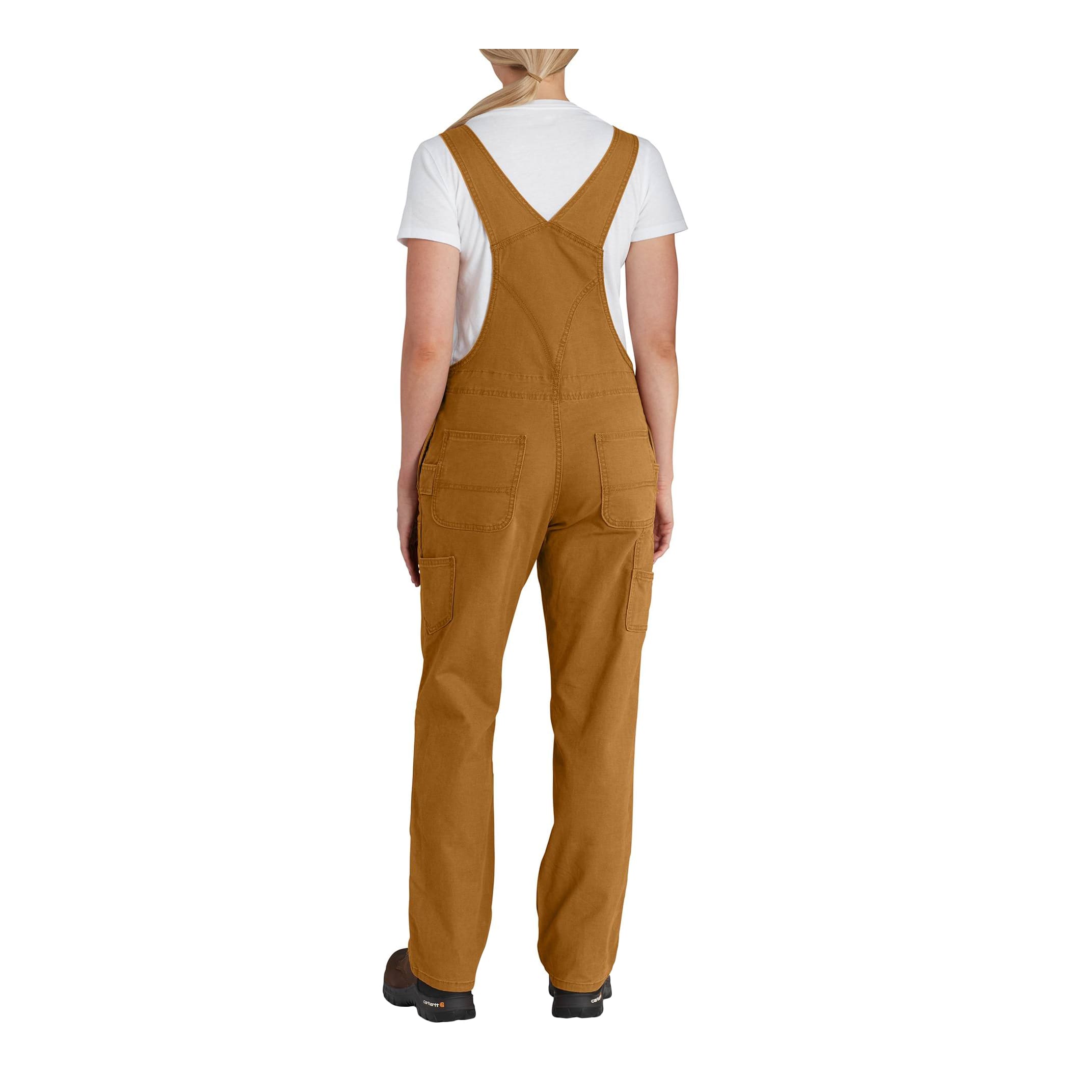  Carhartt Women's Rugged Flex Relaxed Fit Twill Bib Overall,  Brown, XX-Large : Clothing, Shoes & Jewelry