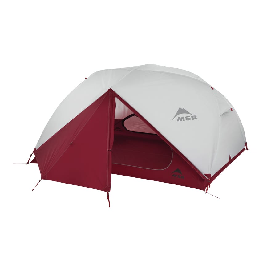 MSR® Elixir™ 3 Backpacking Tent - Rain Door Open View