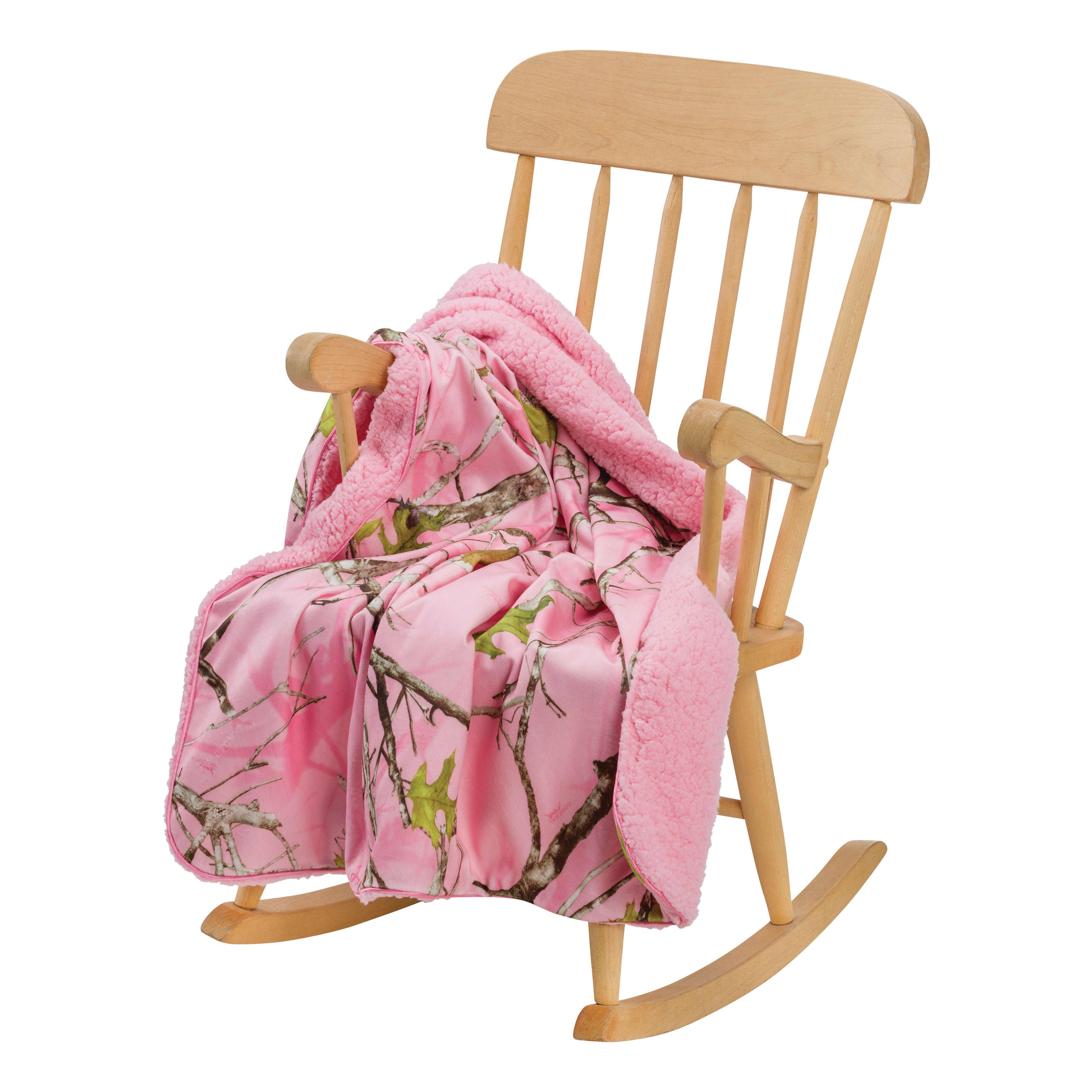 Bass Pro Shops® Print Baby Blanket - Pink Deer - In the Field