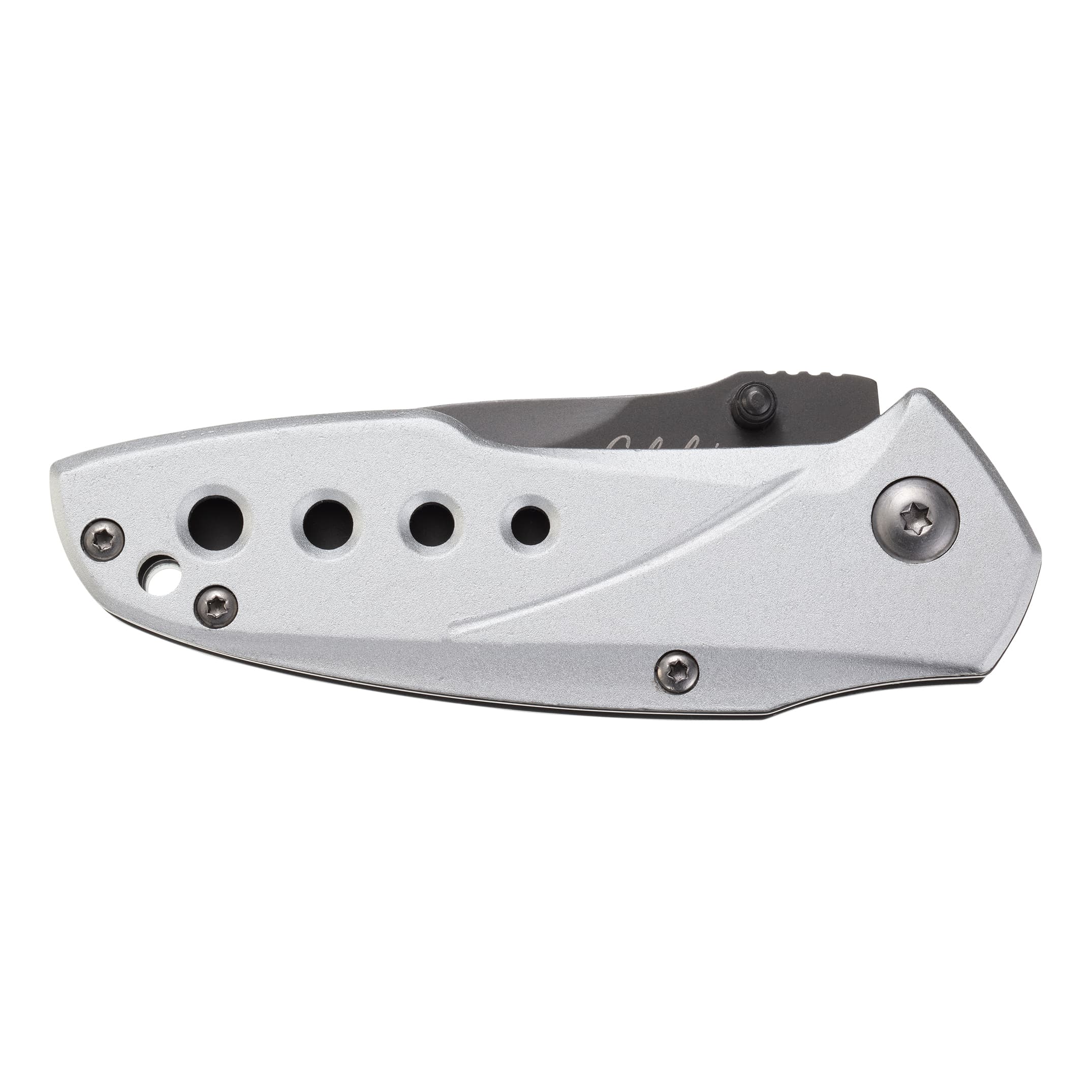Cabela's Small Folding Knife - Silver - Closed View