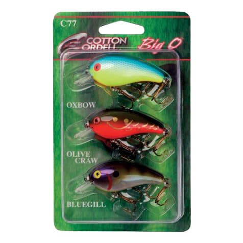 Cotton Cordell Big O Square-Lip Crankbait Leurre de pêche, Olive Craw, 6,3 cm