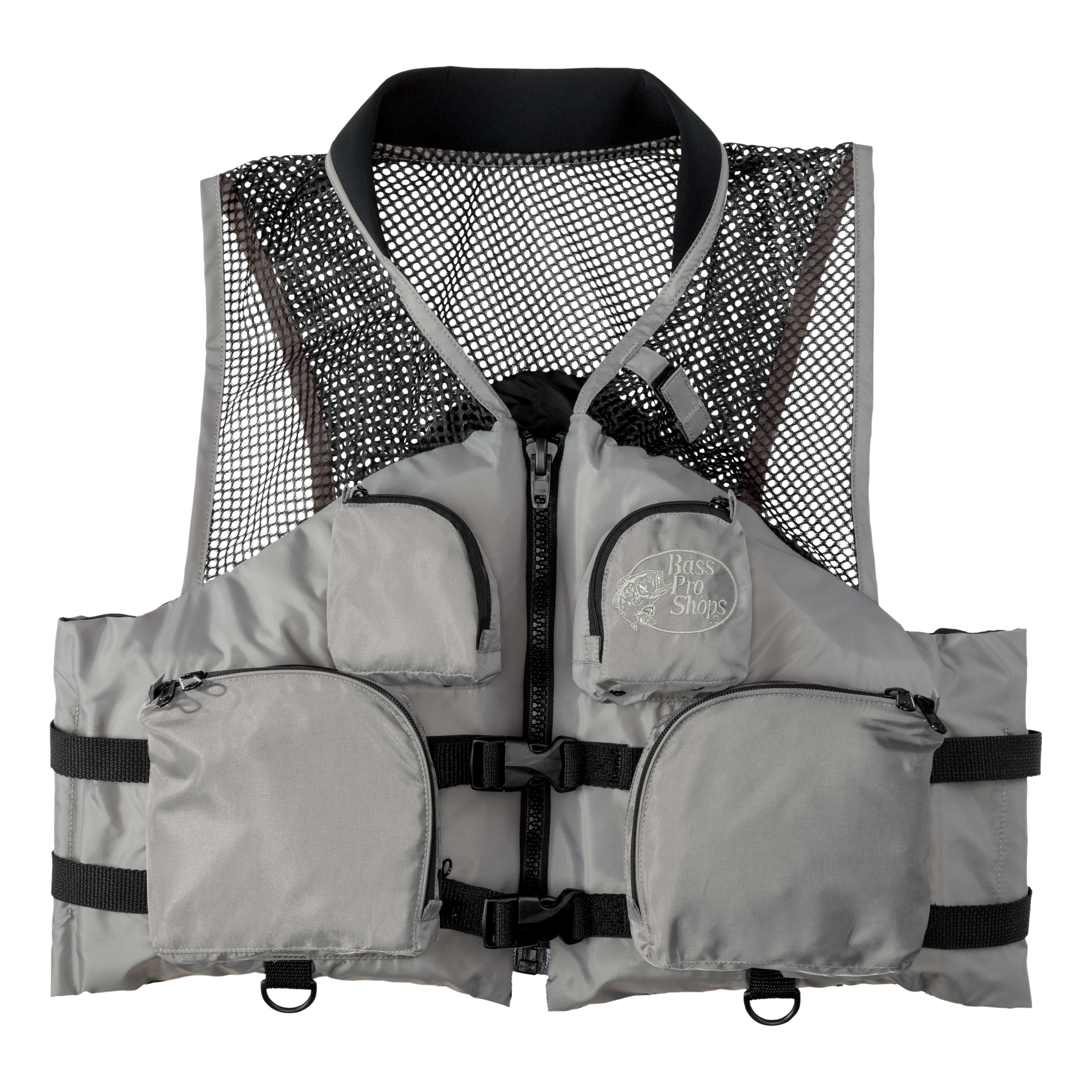 Entyinea Fishing Vests for Men Super Soft Adjustable Vest,White XL