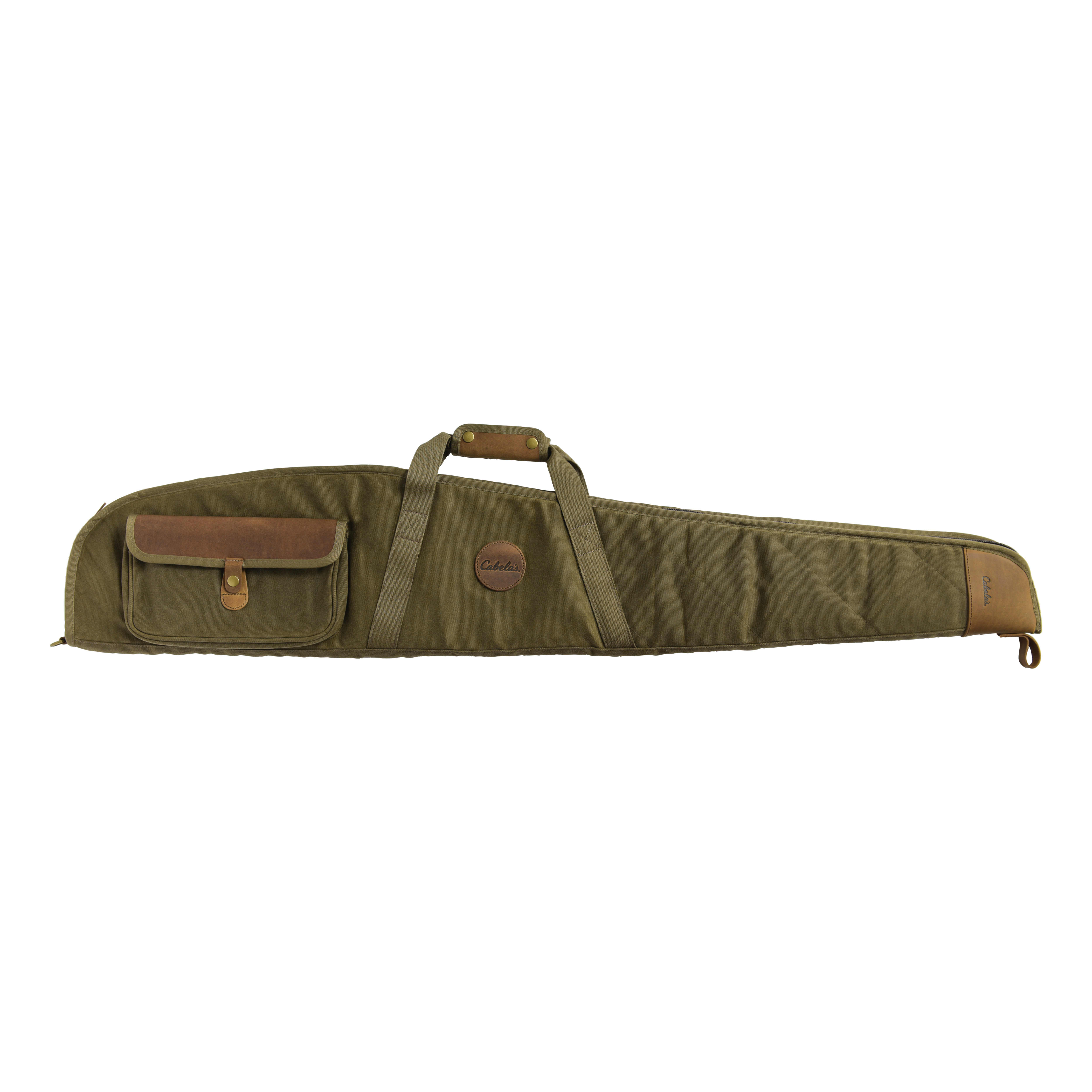 Cabela's® Deluxe Waxed Canvas Leather Rifle Case