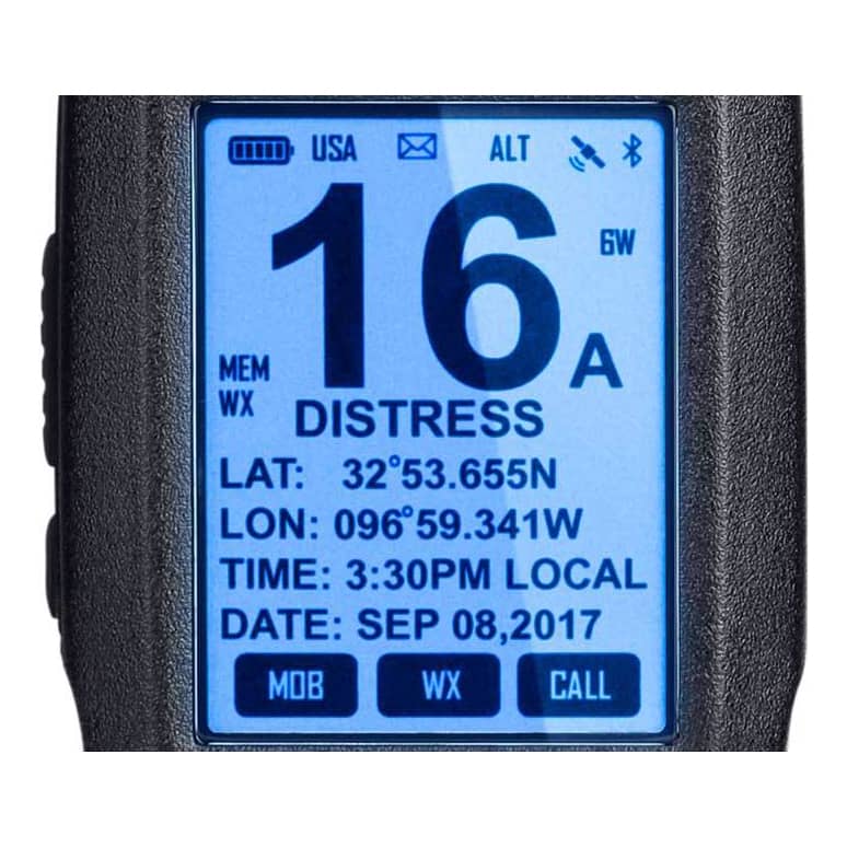 Uniden® 6 Watt Class D Floating Handheld VHF with Bluetooth® Marine