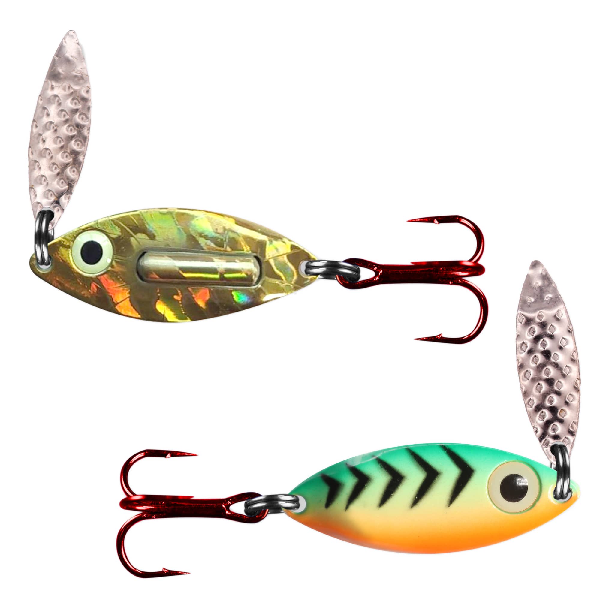 Berkley PowerBait Pre-Rigged Atomic Teasers, Chartreuse Silver Fleck