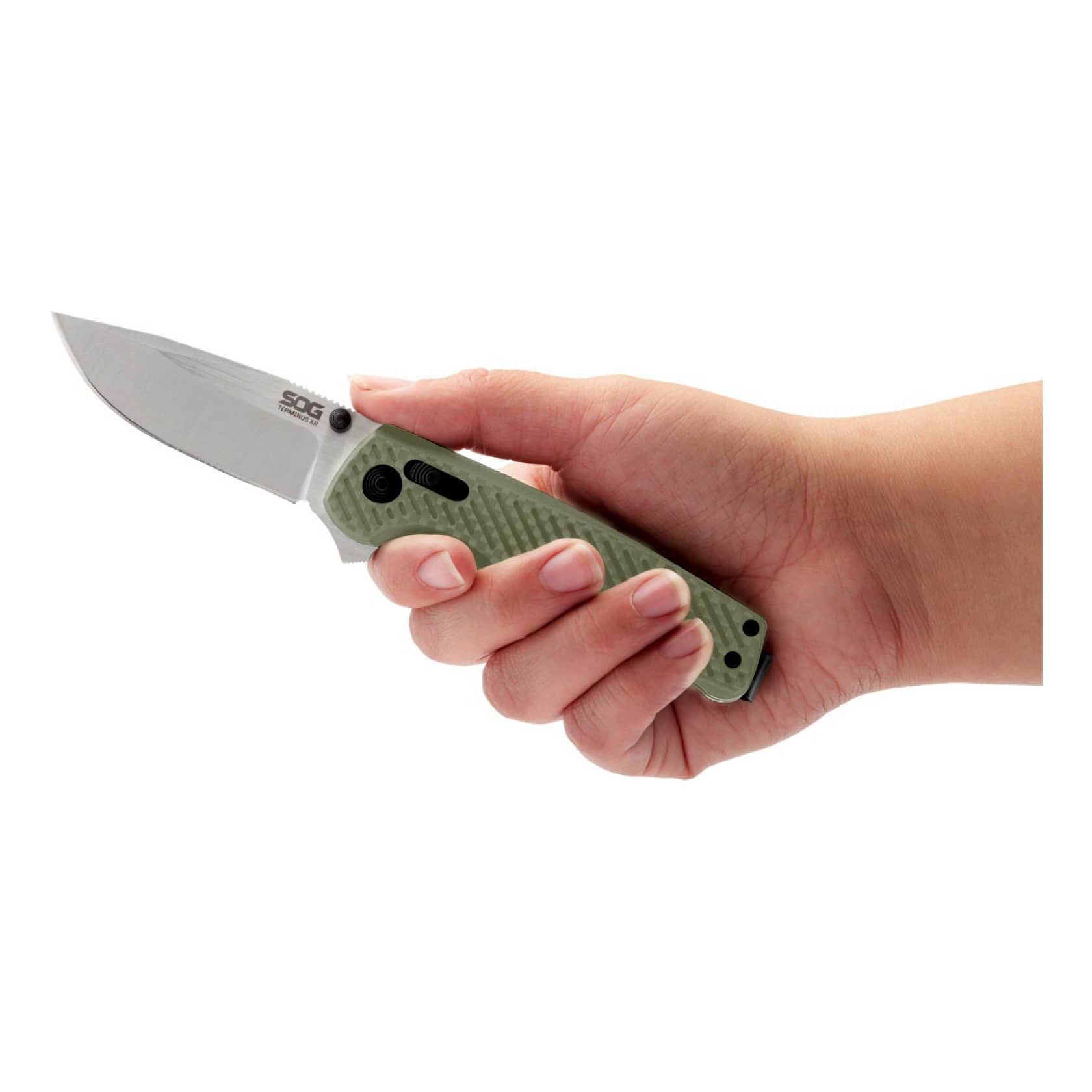 SOG® Terminus XR Folding Knife - Green - In the Field