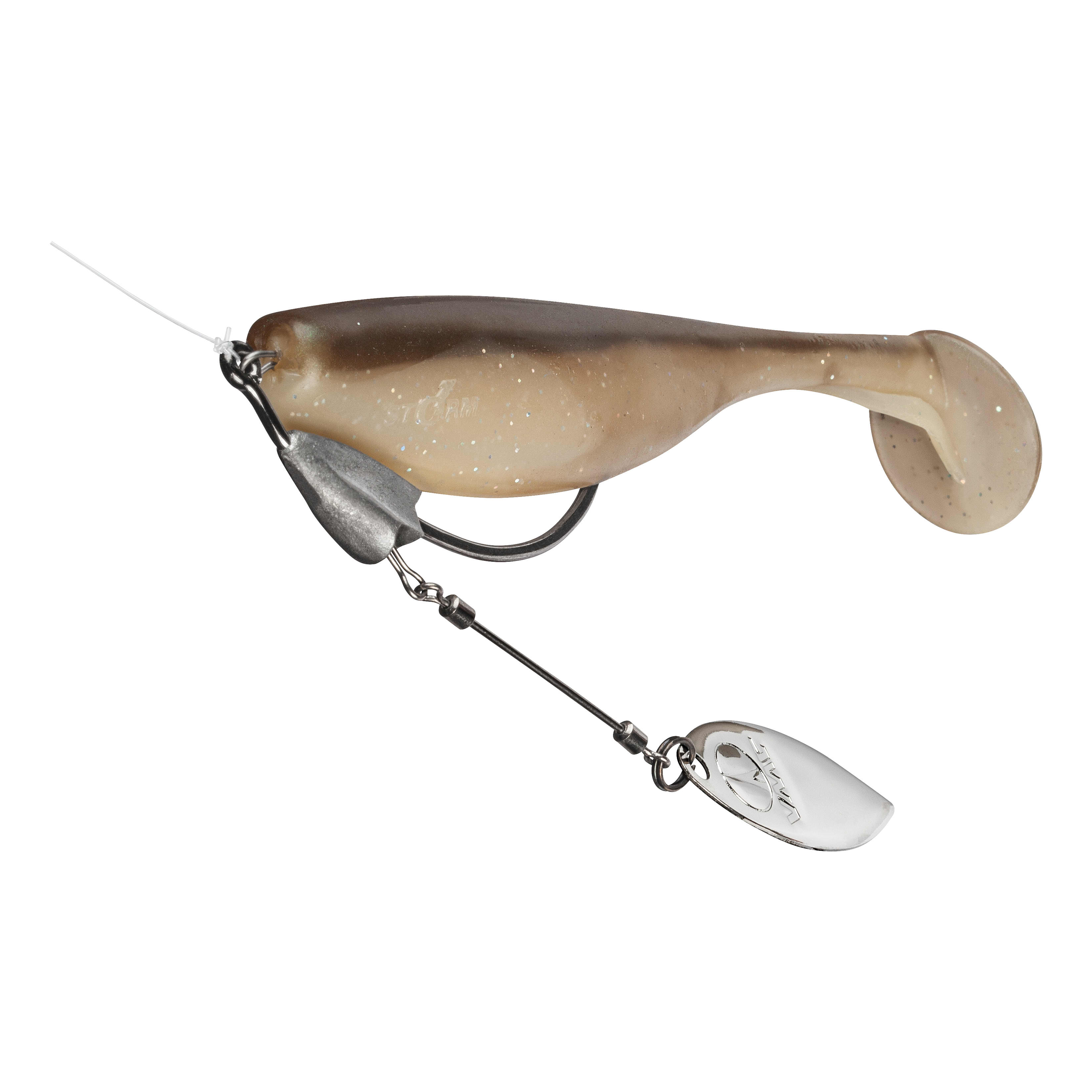 VMC® Heavy-Duty Weighted Willow Swimbait Hook - rigged
