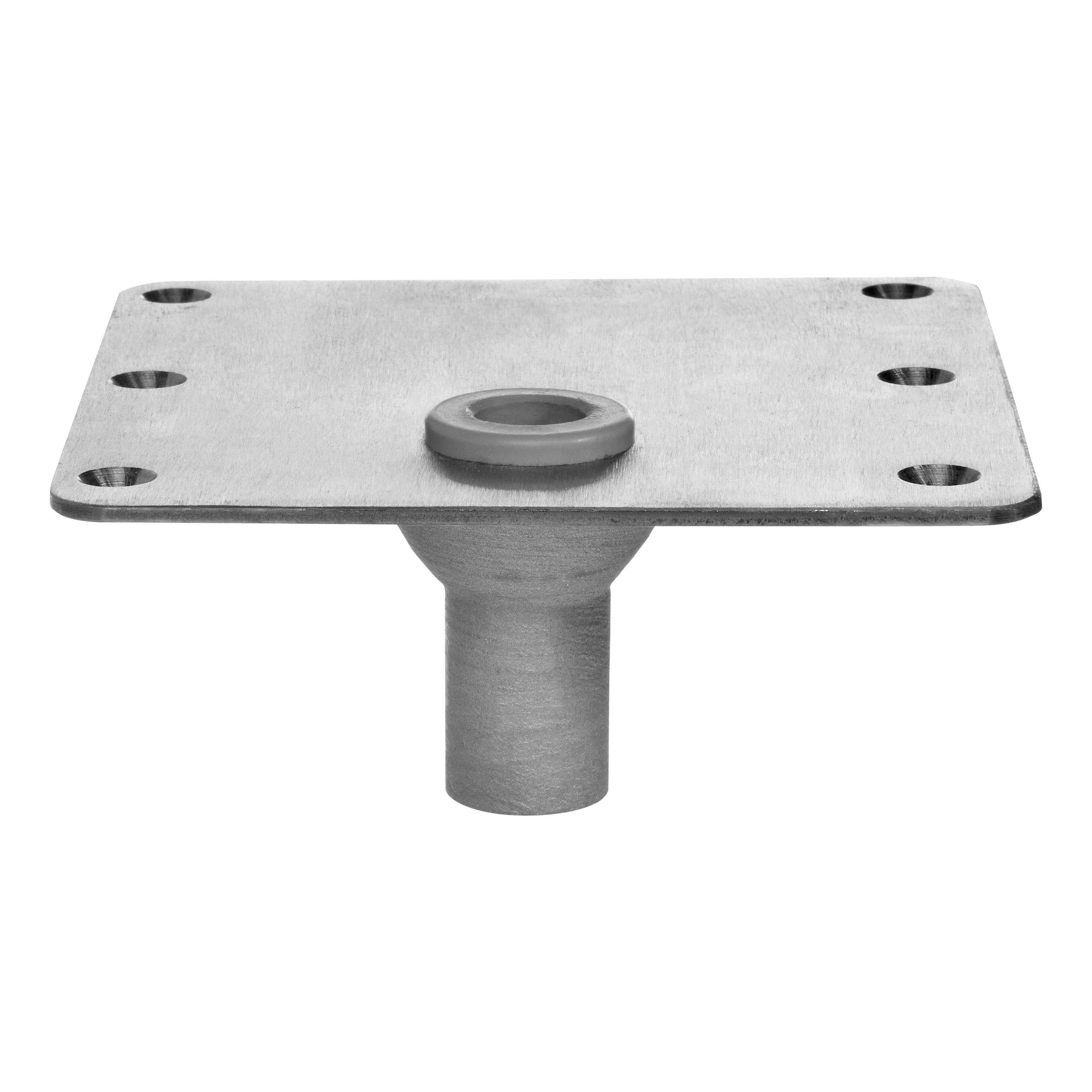 Bass Pro Shops® Kwik Connect Pedestal Deck Plate with Offset Hole - Side View