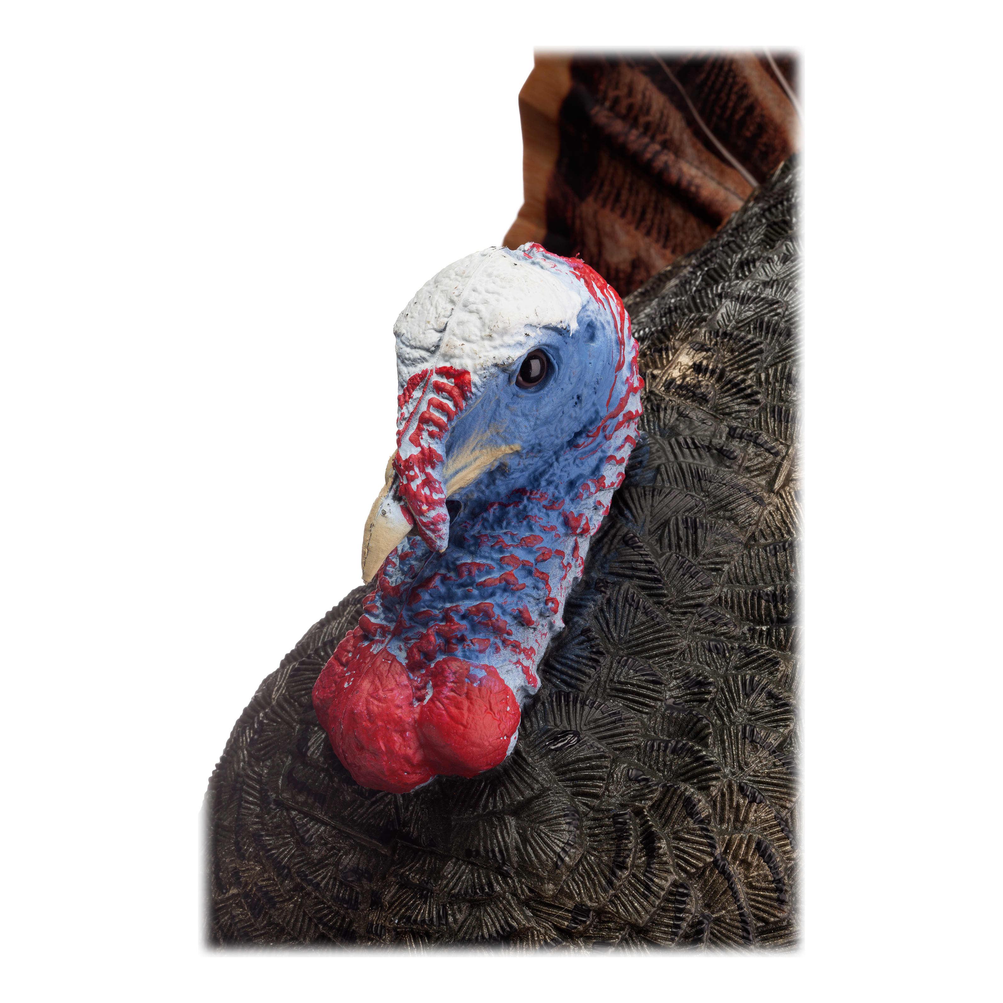RedHead® Reality Series™ Remote Crazy Jake and Mating Hen Turkey Decoy Combo - Turkey Head View