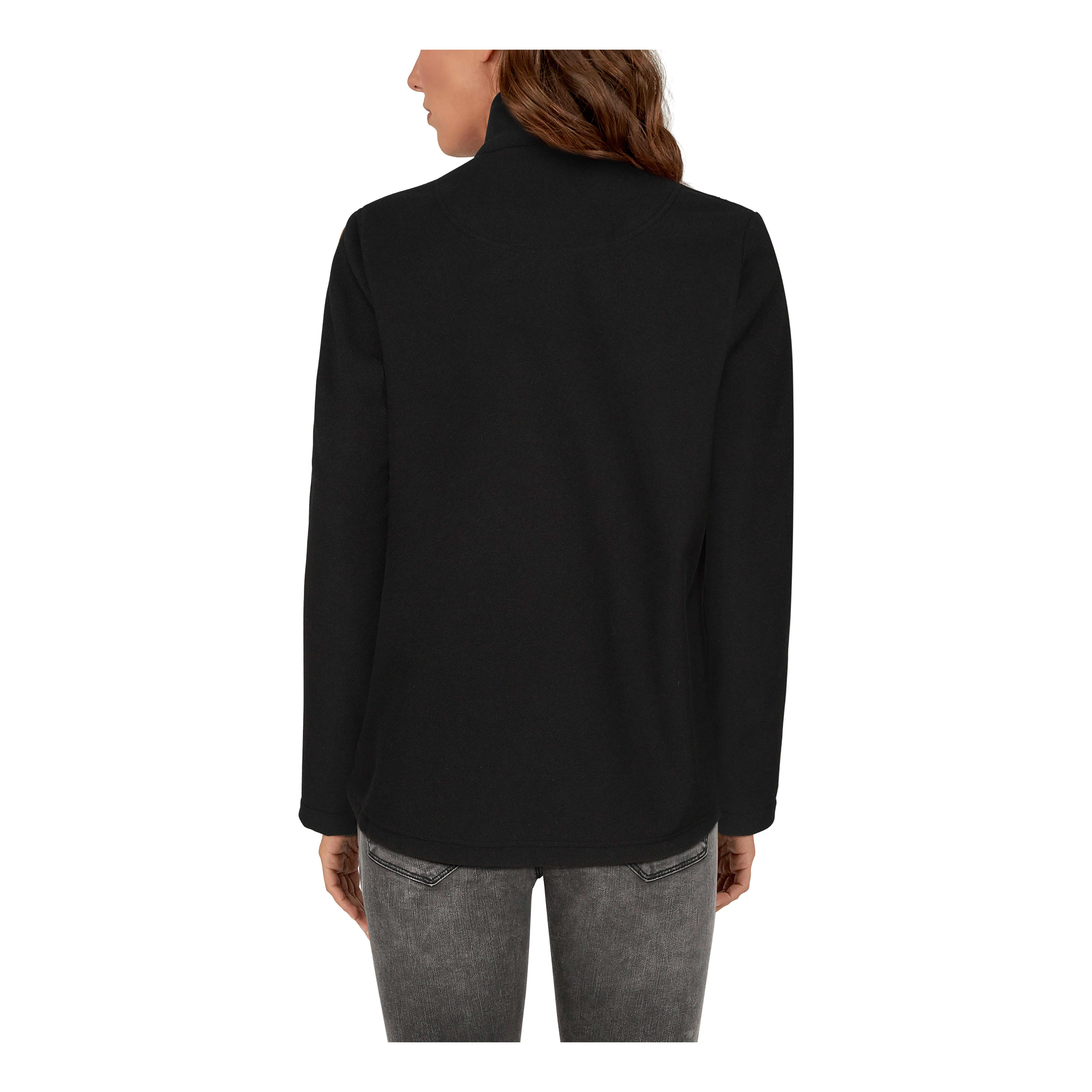 Natural Reflections® Women’s Full-Zip Fleece Jacket - Black - back
