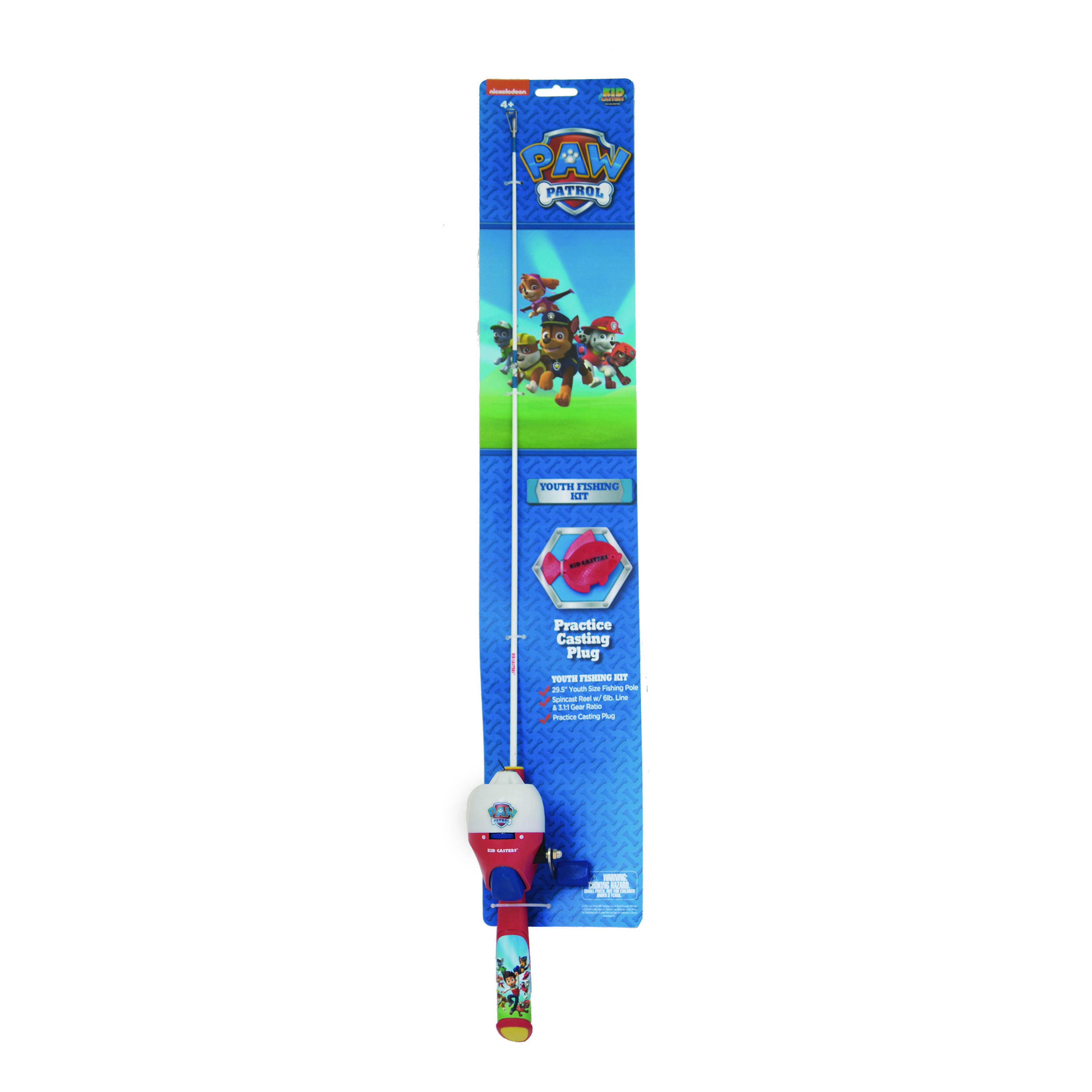 mybrand Kid Casters Paw Patrol Fishing Fun Pack - Get a Fish Every Time,  Includes Bait, Tackle Box, Casting Plug and Safety Hooks, Red : :  Toys & Games