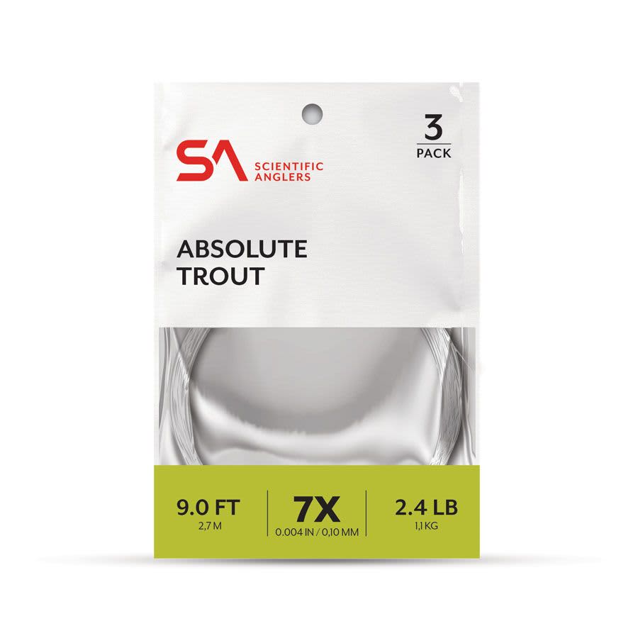 Scientific Anglers - Absolute Trout Leader (3 Pack) 9' / 4X