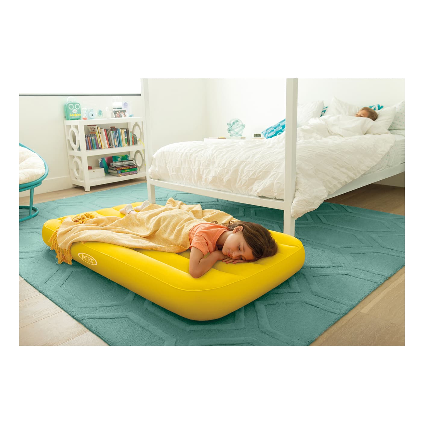 Intex® Cozy Kidz Airbed - Yellow - In the Field