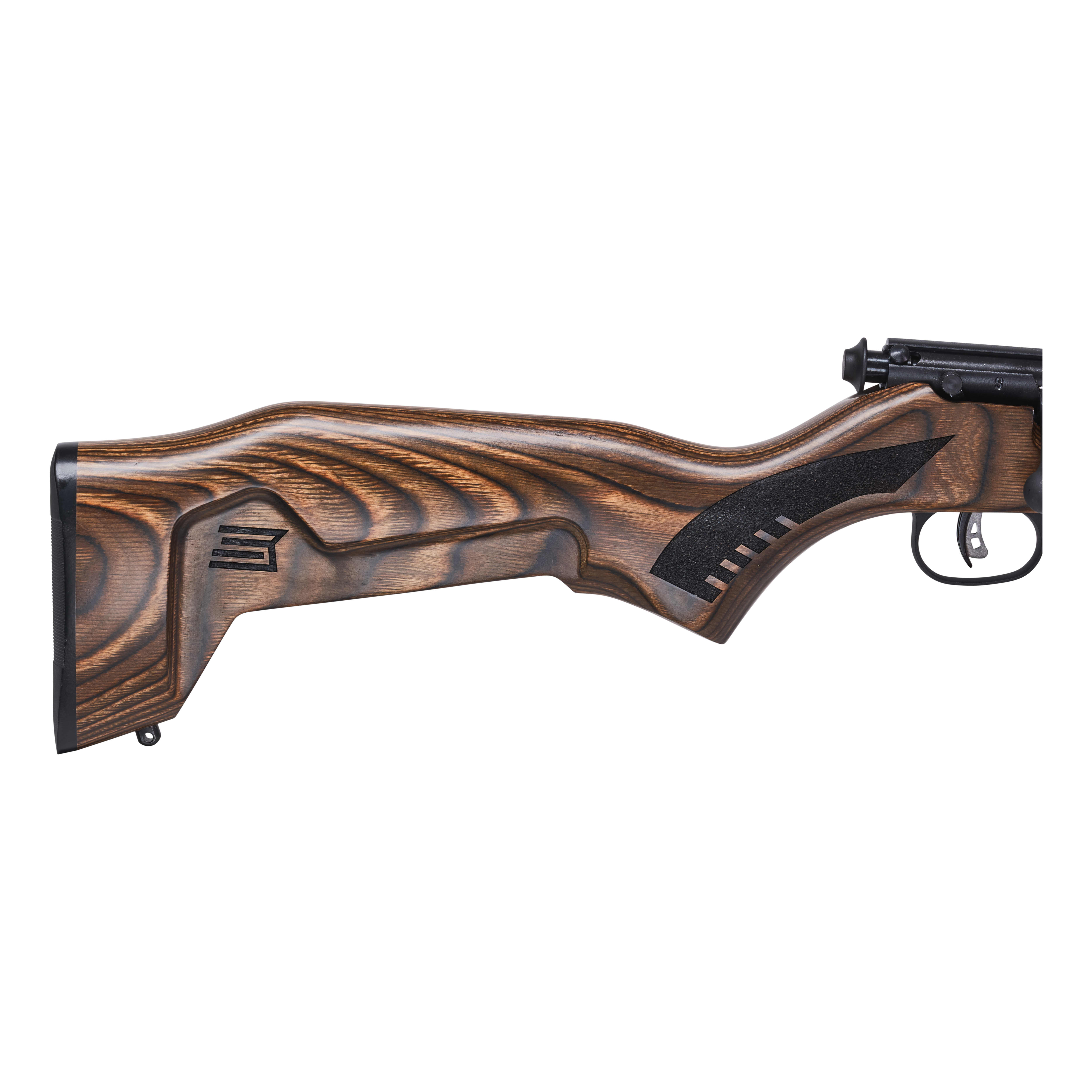 Savage® Minimalist Bolt Action Rimfire Rifle - 93R17 Minimalist - Buttstock View