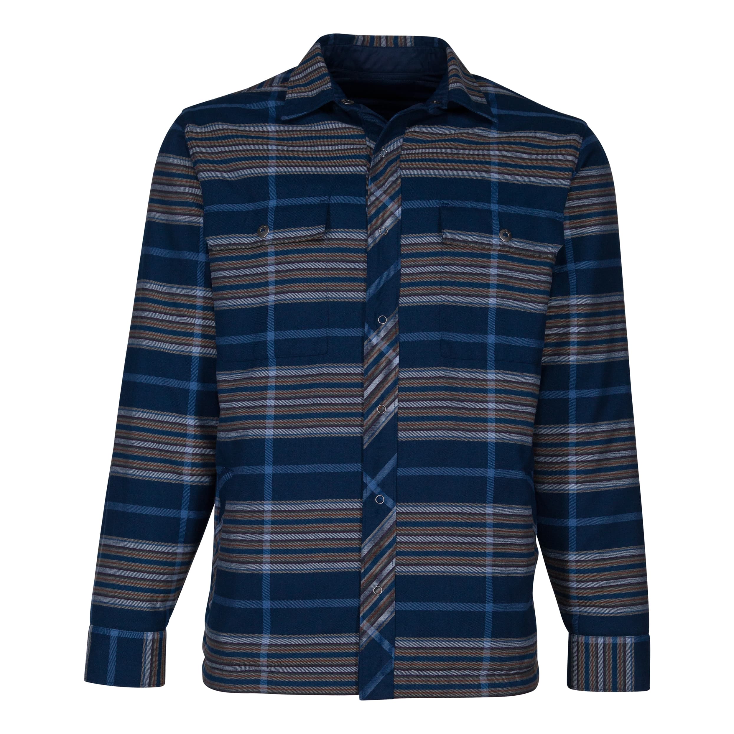 Ascend® Men’s Reversible Flannel Long-Sleeve Jacket - reversed