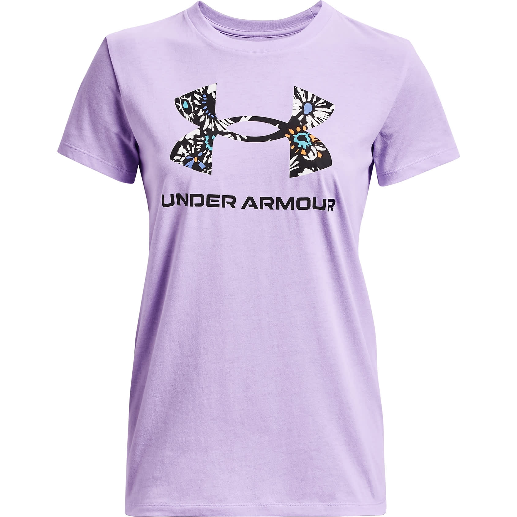 Purple under armour shirt women's outlet