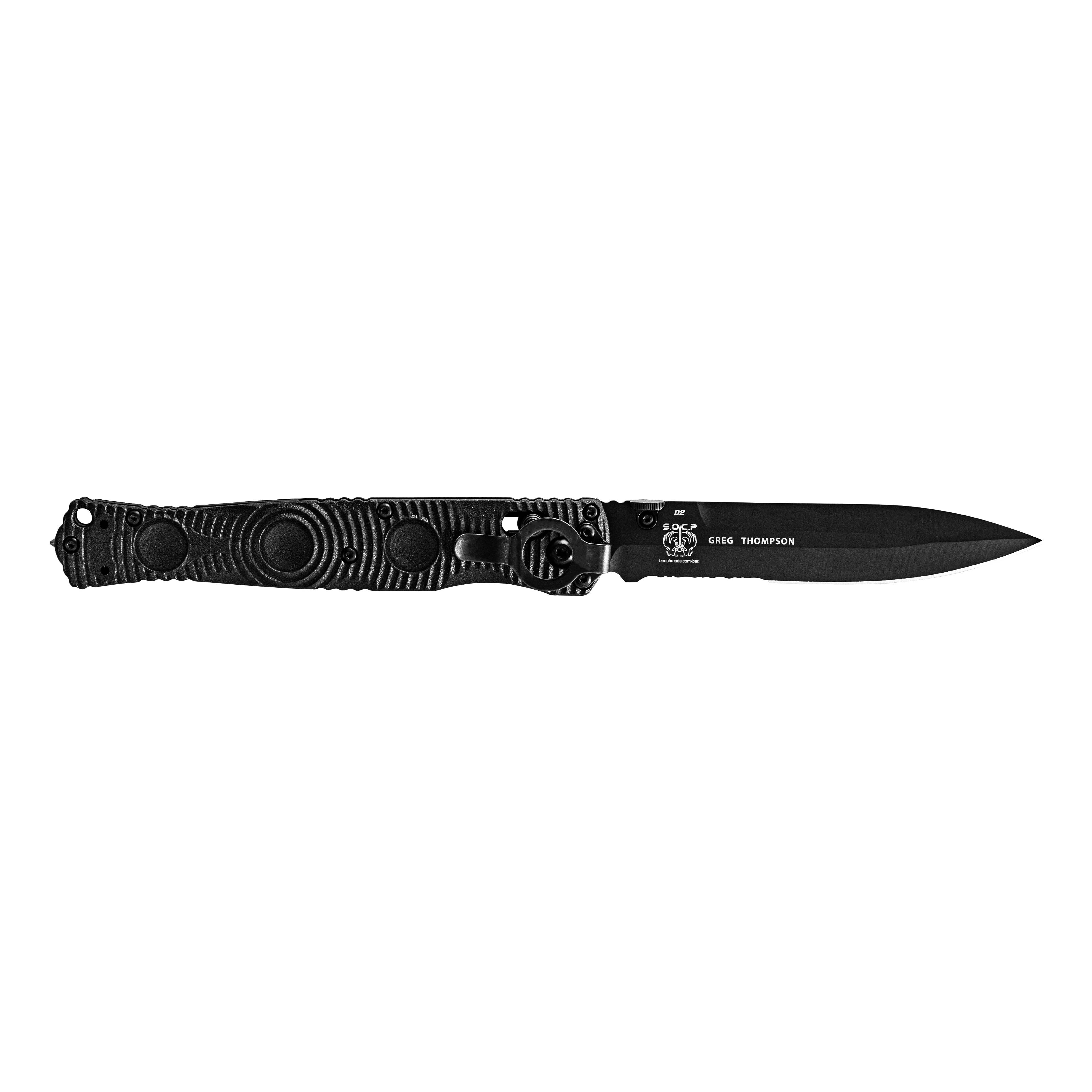 Benchmade® 391SBK SOCP Tactical Folding Knife - Open - Opposite View