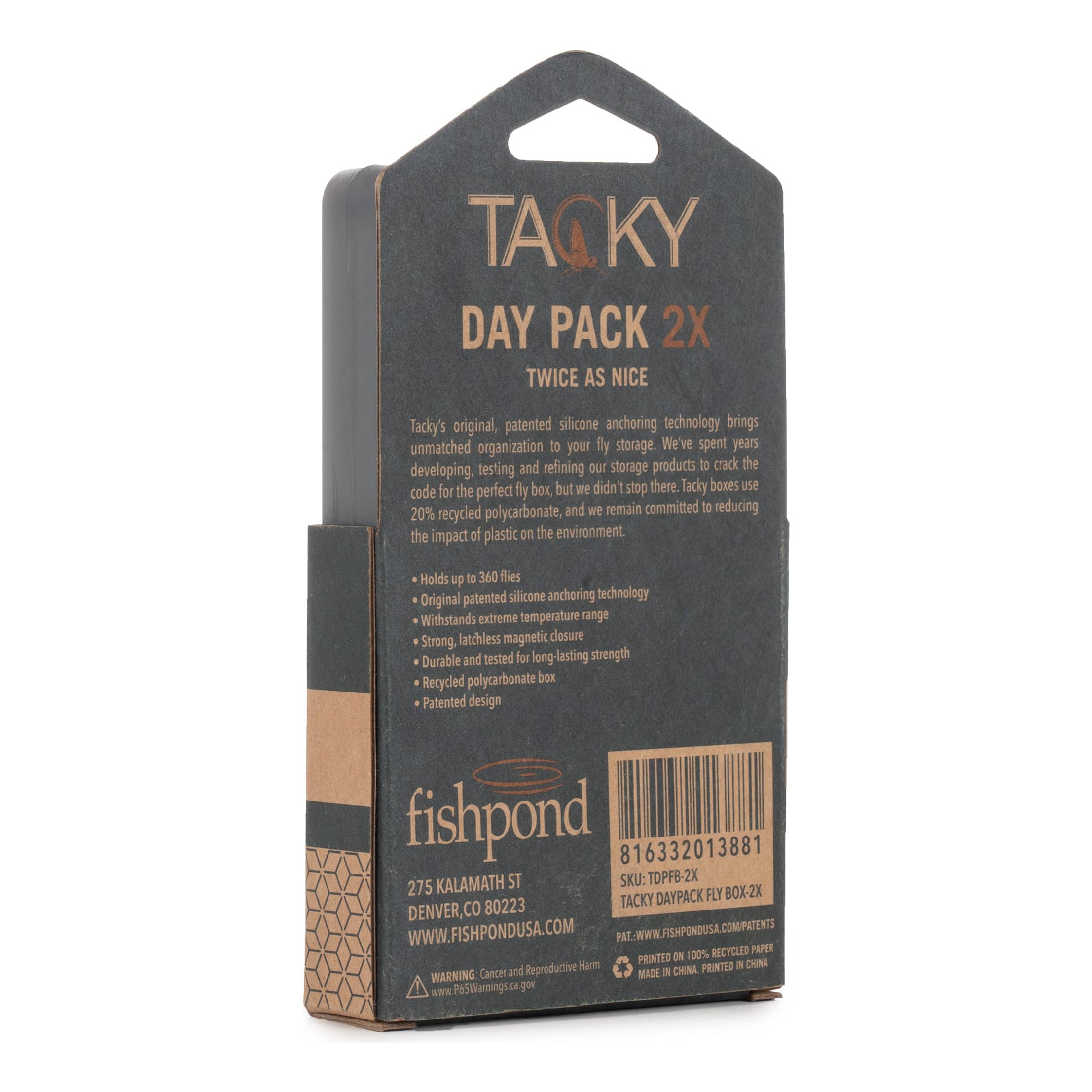 Tacky Daypack Fly Box 2X