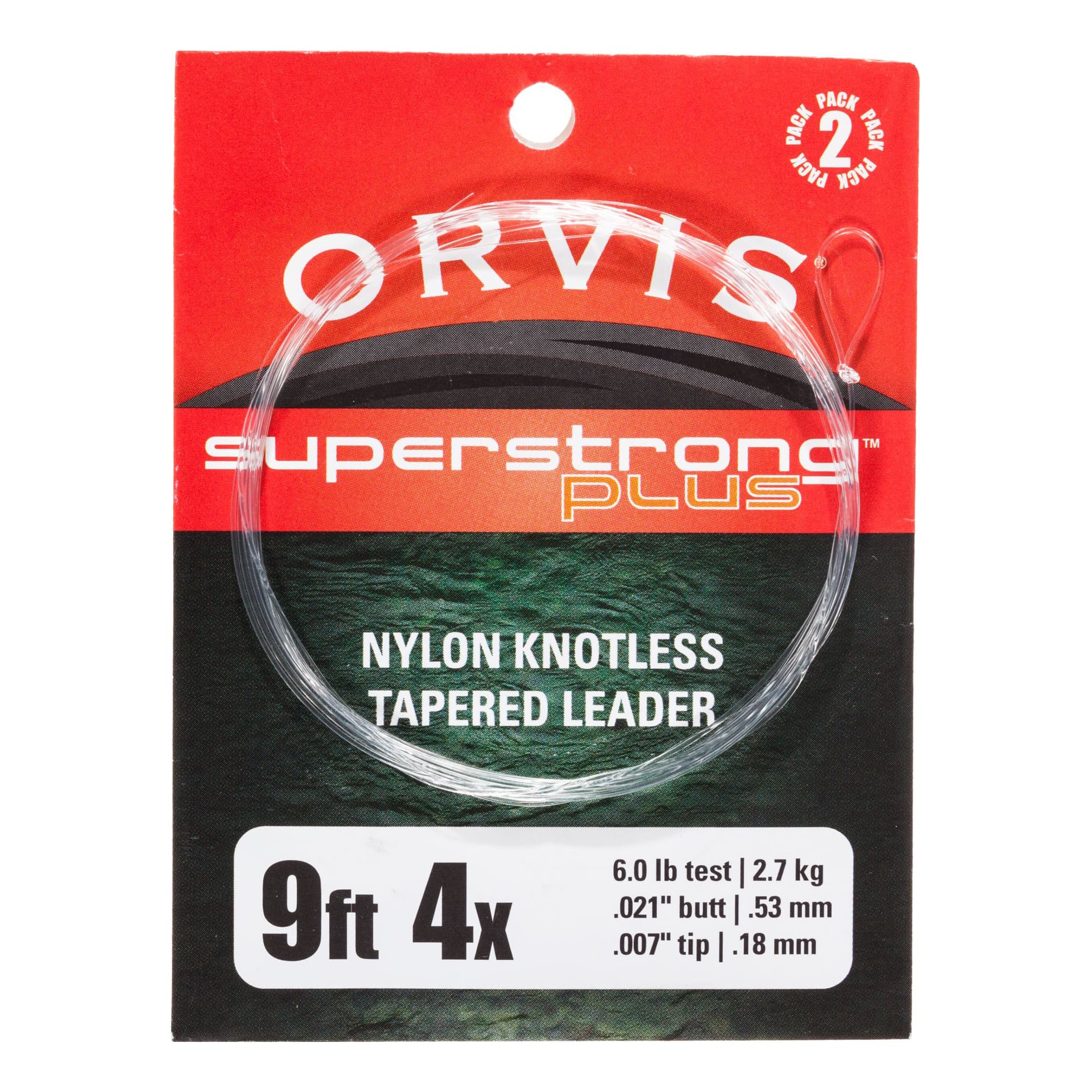 ORVIS Super Strong Leaders - 9 ft 2 Pack