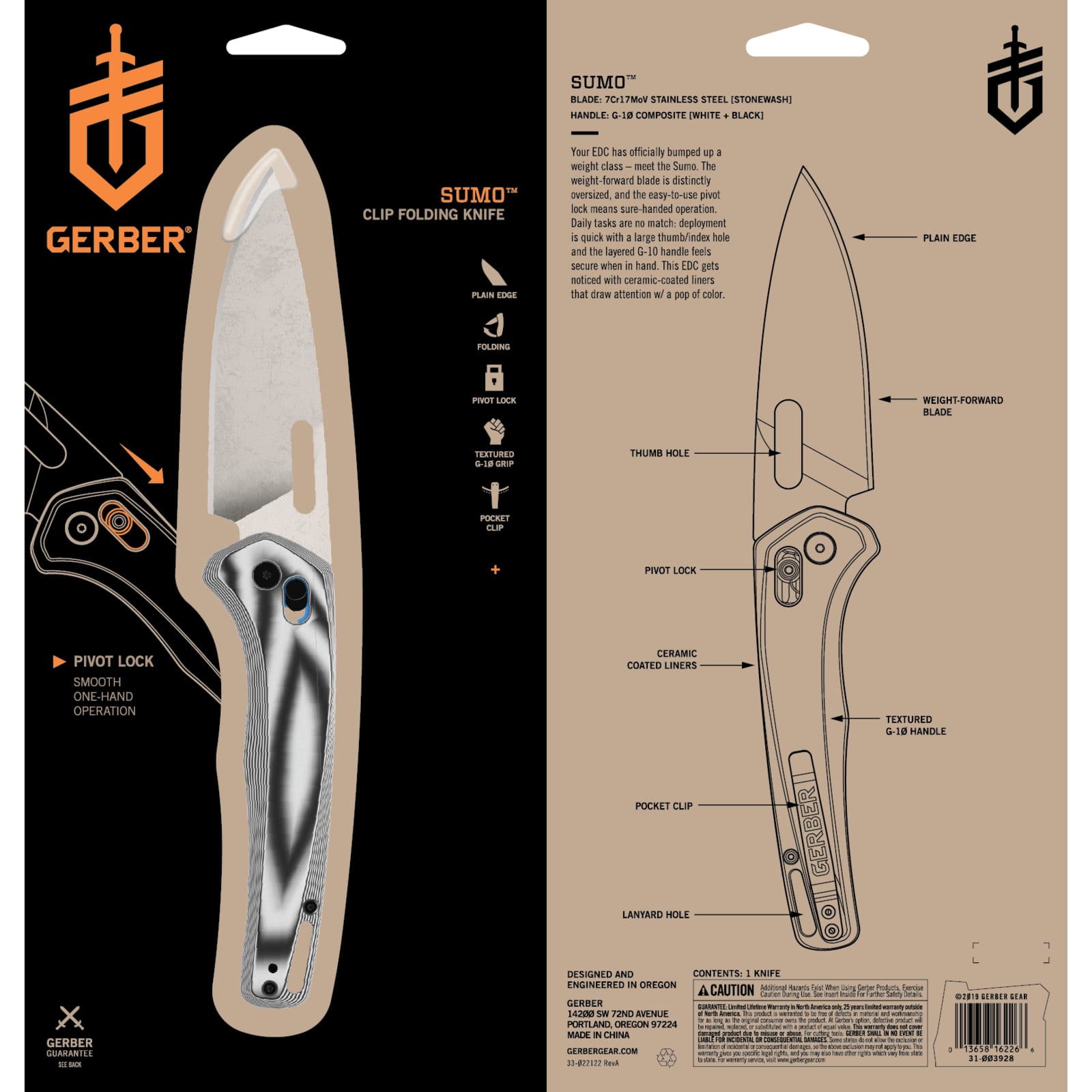Gerber® Sumo Folding Knife