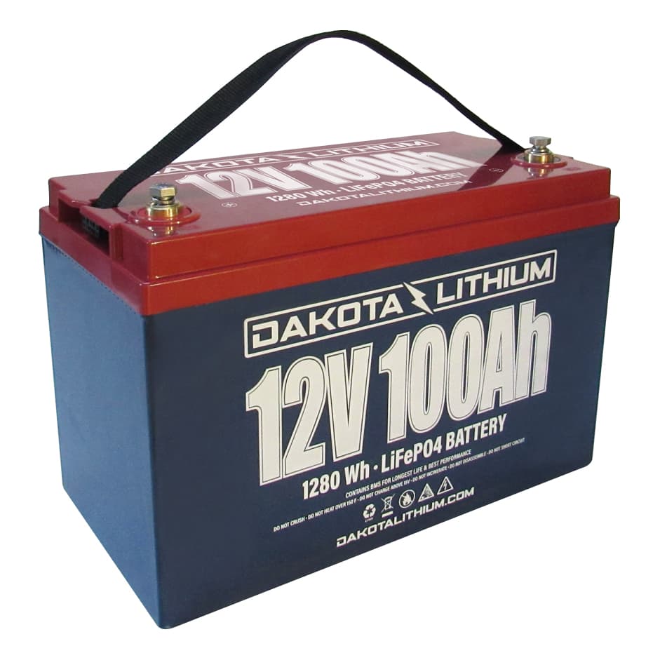 Dakota Lithium 12V 100Ah LiFePO4 Battery | Free Charger Included