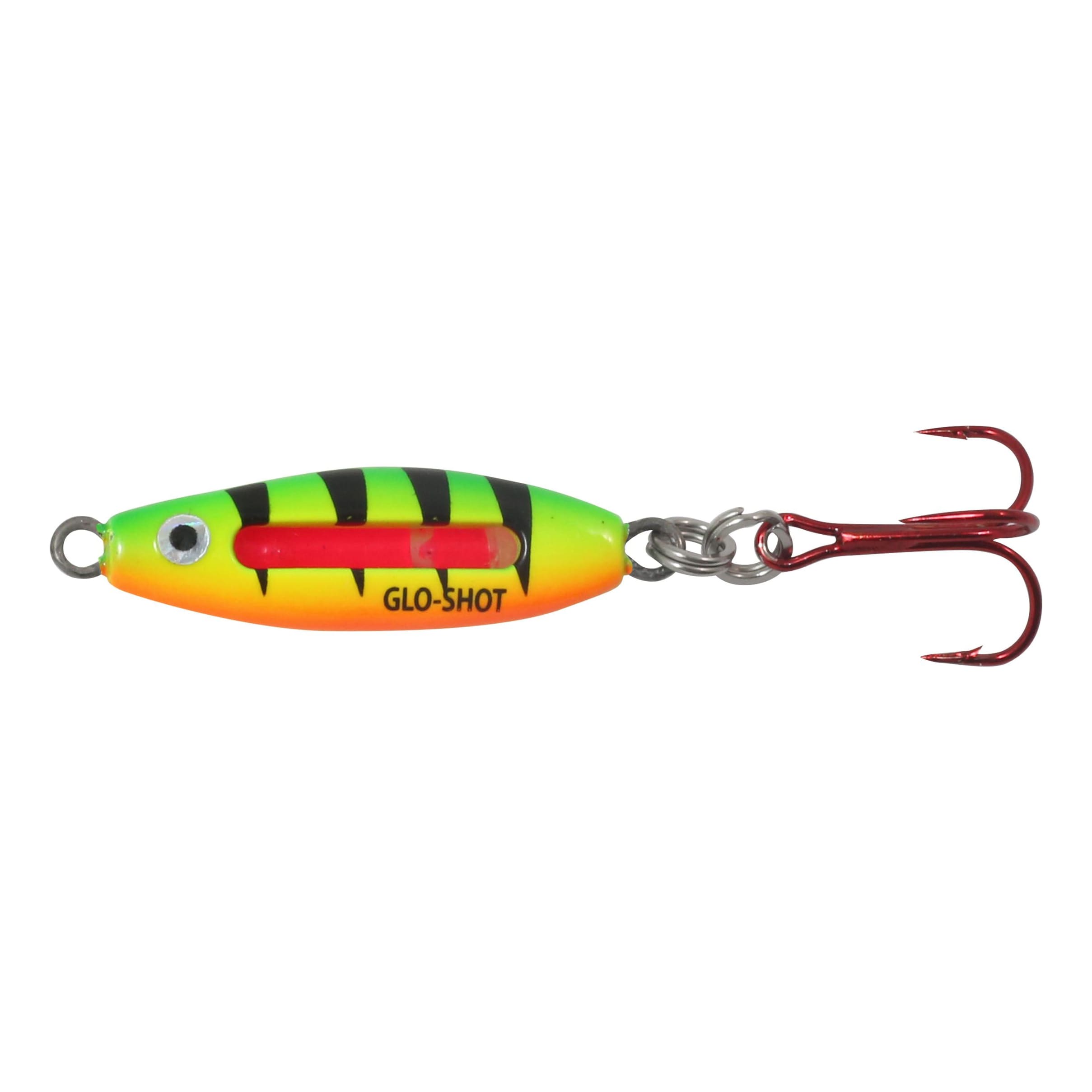 PK Spoon Single Treble in Red Tiger Glow, Size 1/8 Oz from The Fishin' Hole
