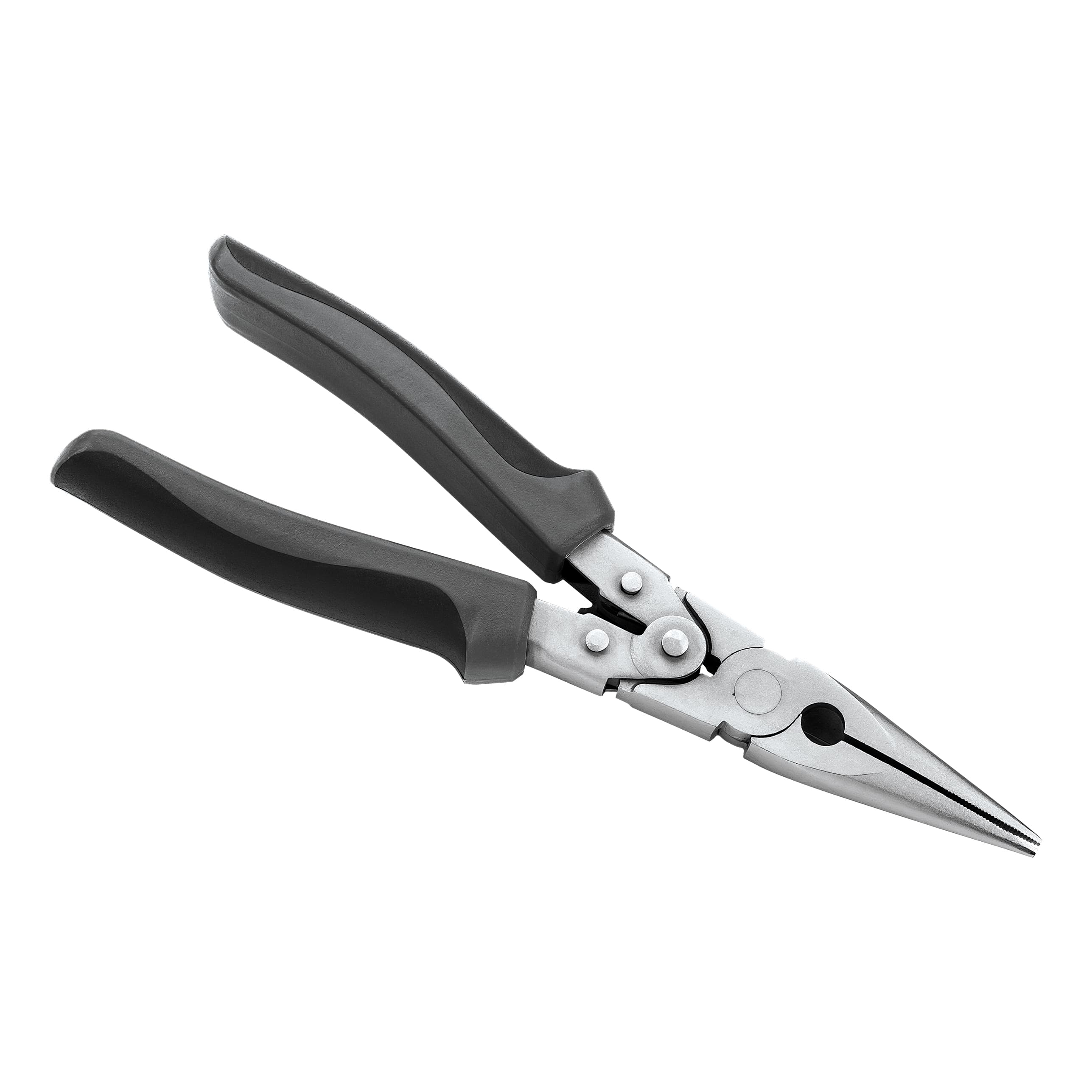 Needle nose clearance pliers with hook