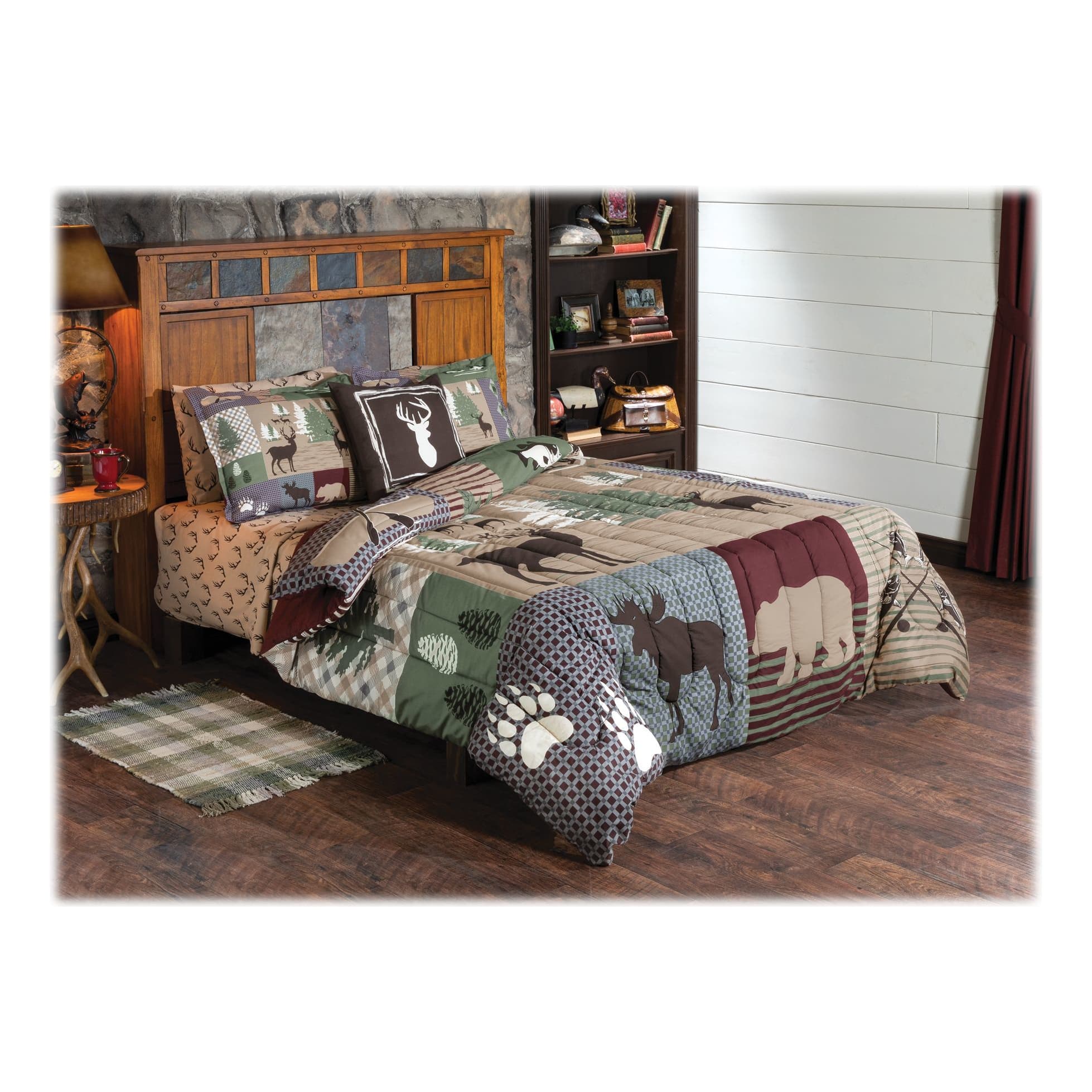 White River Lodge View Collection Bedding Set - Cabelas - White