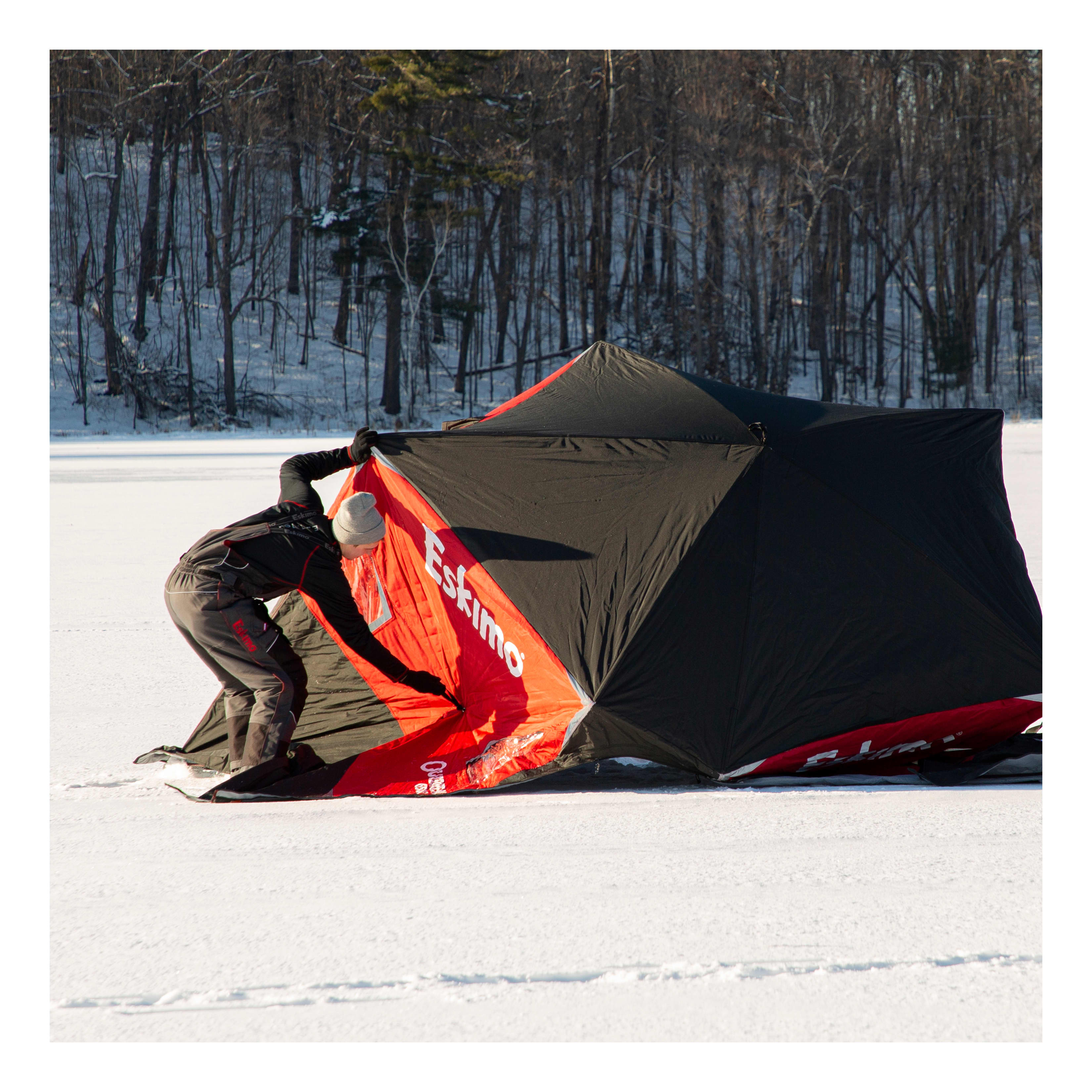 Eskimo Canada, Ice Fishing Shelters, Sleds & Equipment