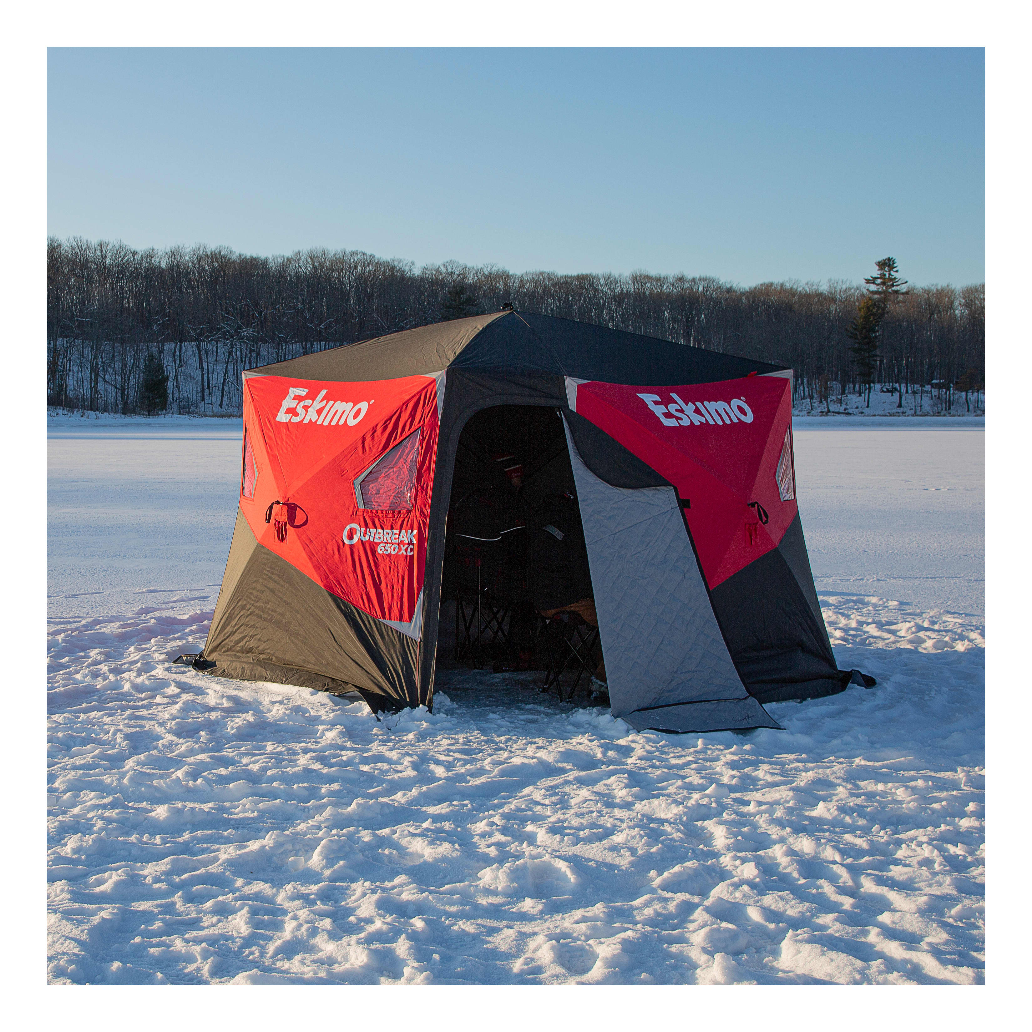 Strike Zone Portable Ice Fishing Shelter Sled and Chair, EC #293 Estate  and Tools Auction