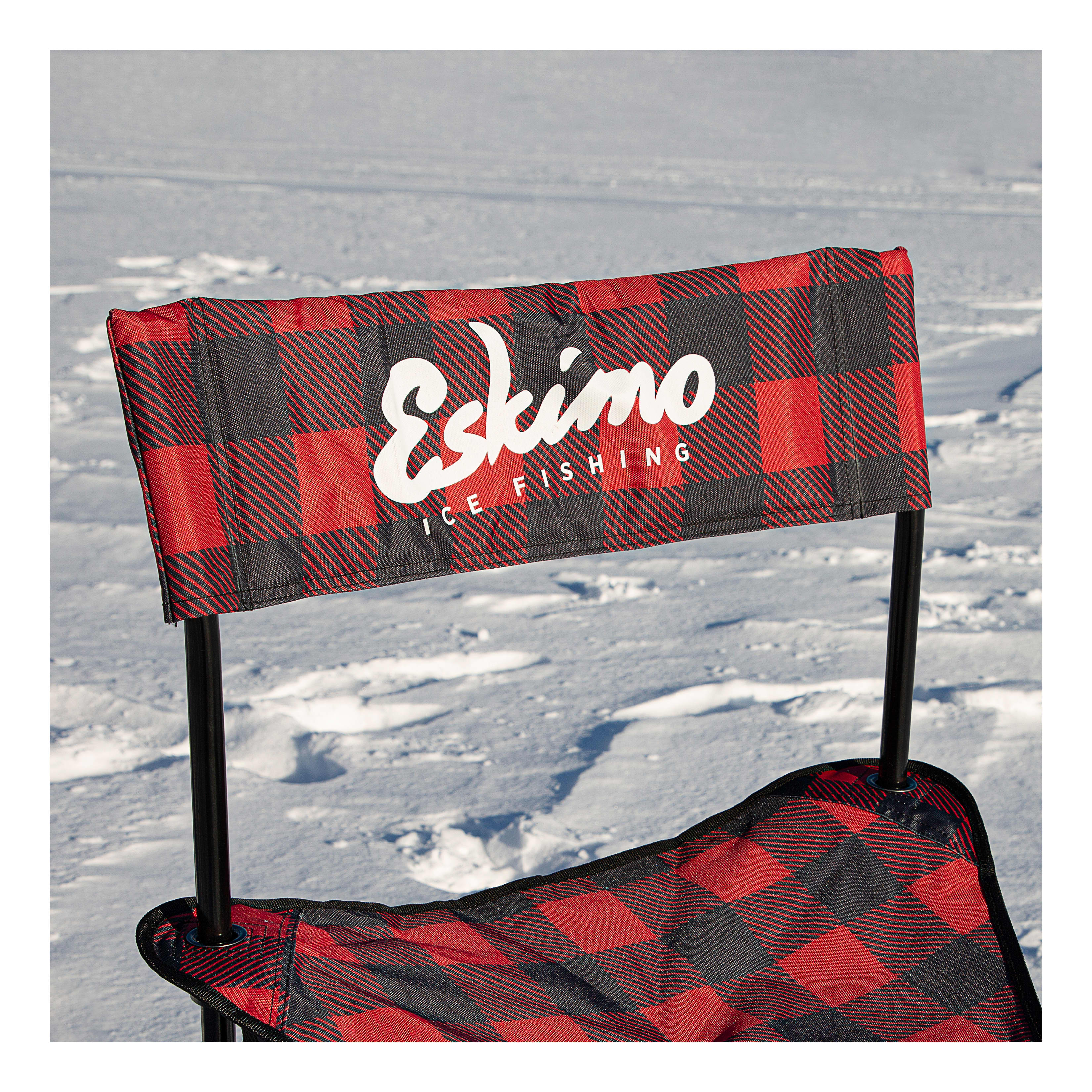 Eskimo® Plaid Folding Ice Chair - In the Field