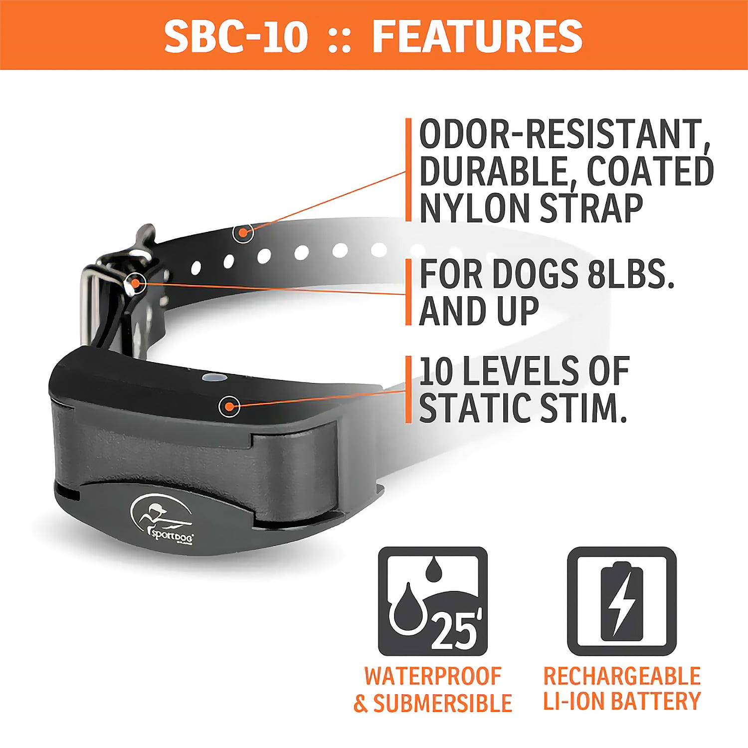 SportDOG Brand® NoBark SBC-10 Collar