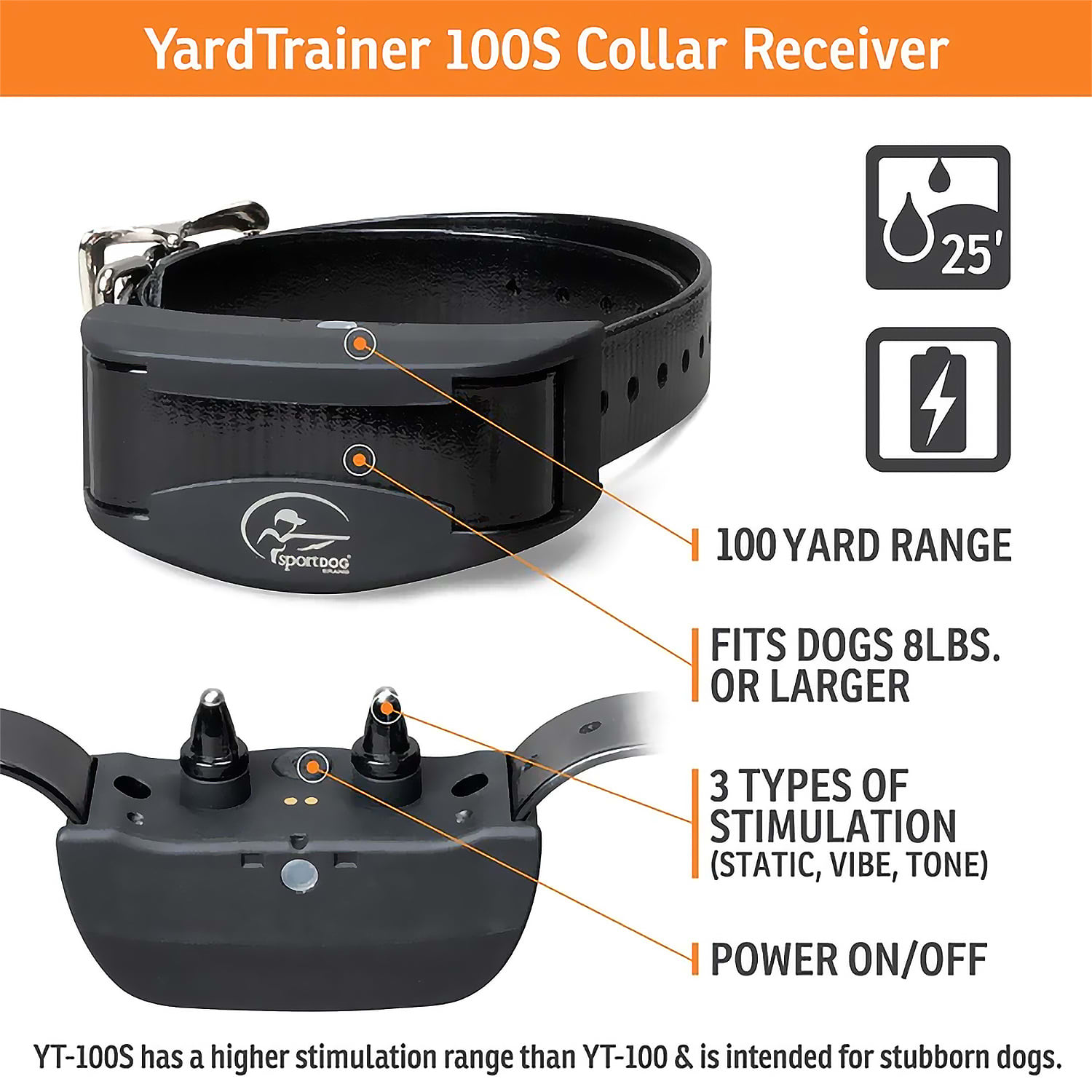 SportDOG Brand® YardTrainer 100S Electronic Dog Training Collar